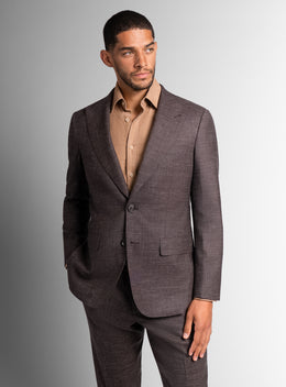 Portici Chocolate Brown Mouliné Sport Jacket