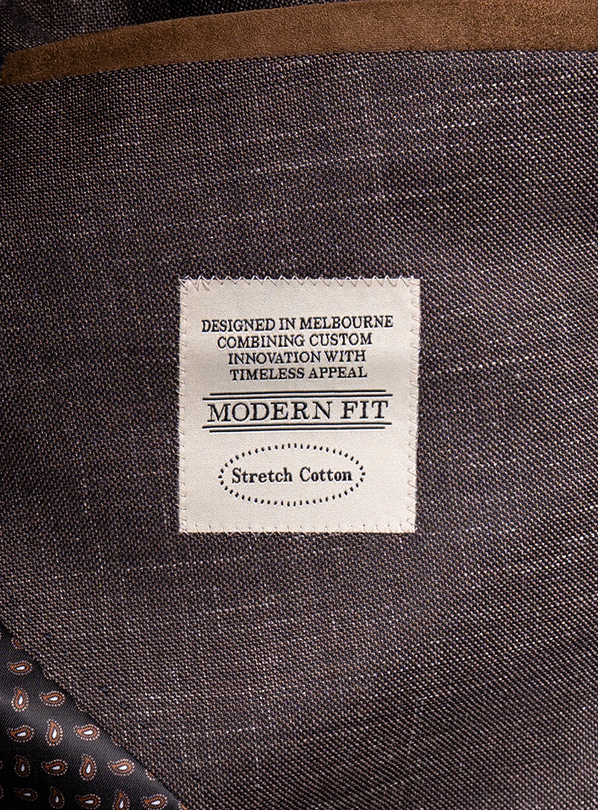 Portici Chocolate Brown Mouliné Jacket