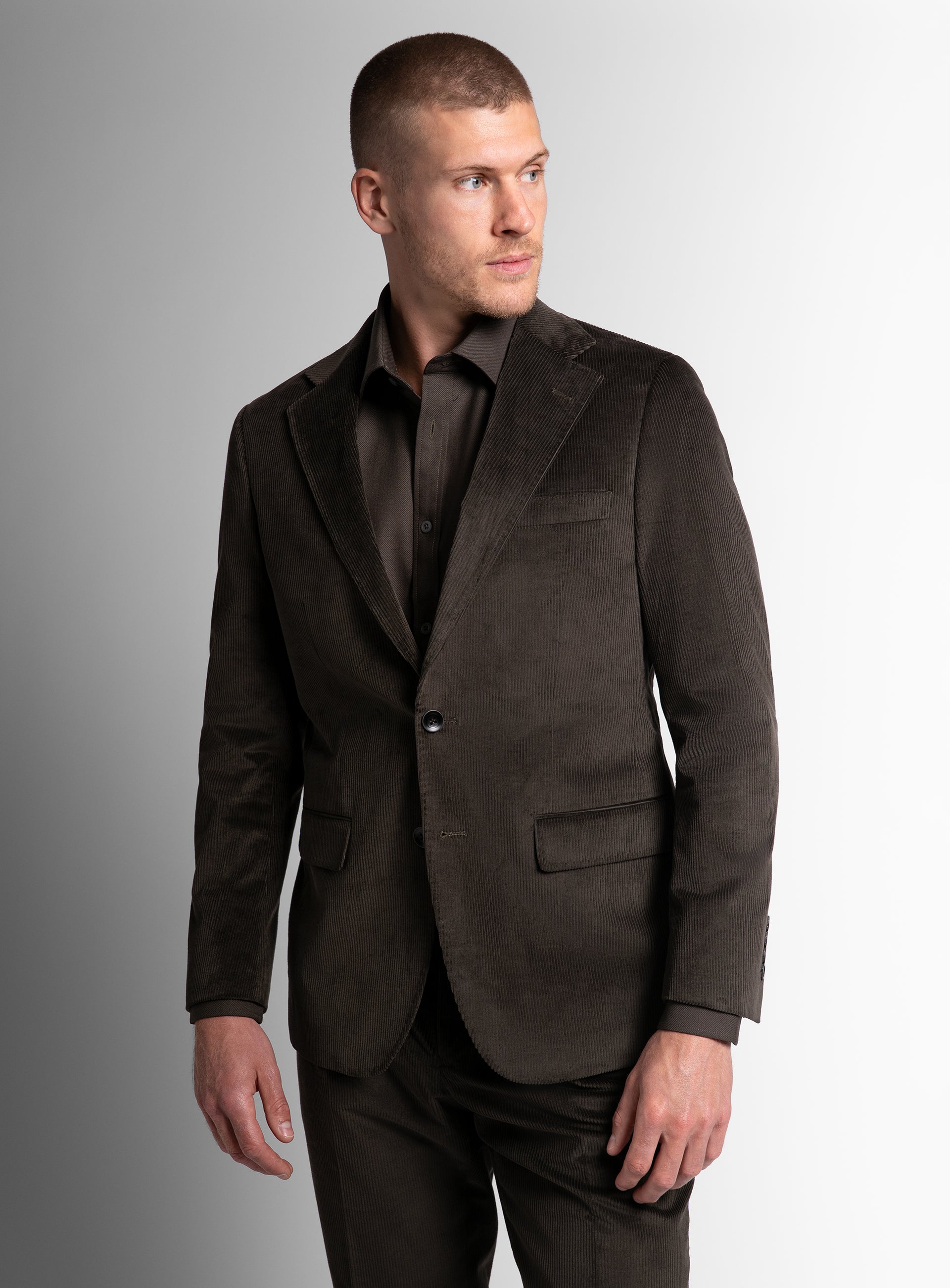 The Vitale Corduroy Olive Green Sport Jacket