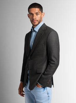 Vito Plaid Olive Green Sport Jacket