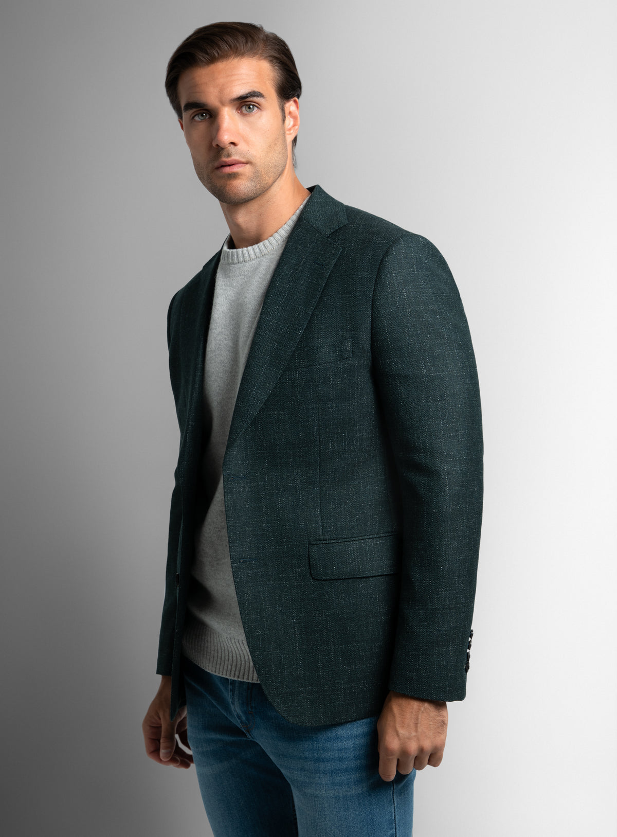 Vito Textured Green Sport Jacket