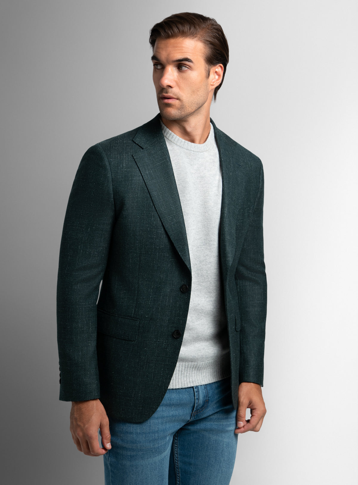 Vito Textured Green Sport Jacket