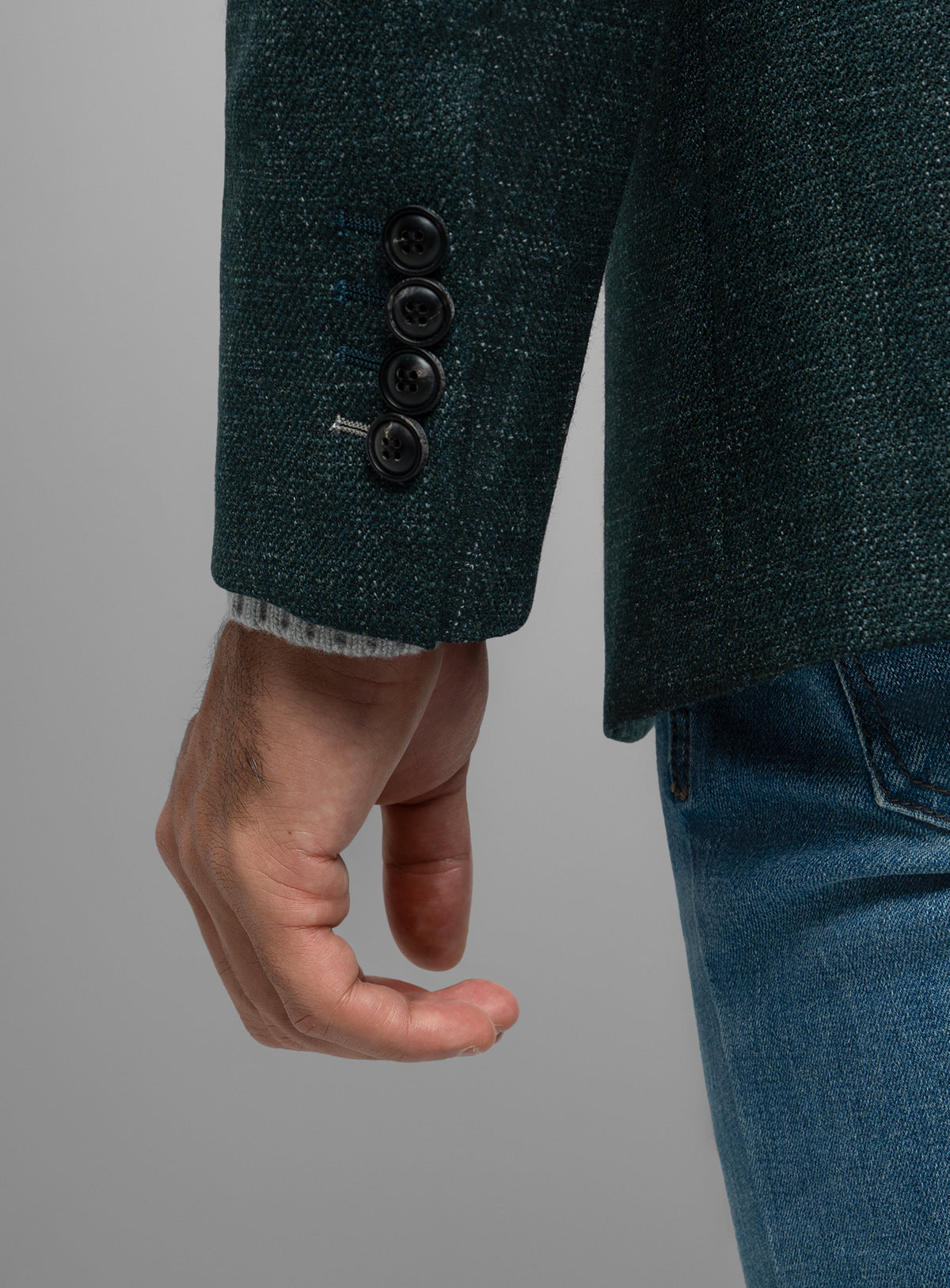 Vito Textured Green Sport Jacket