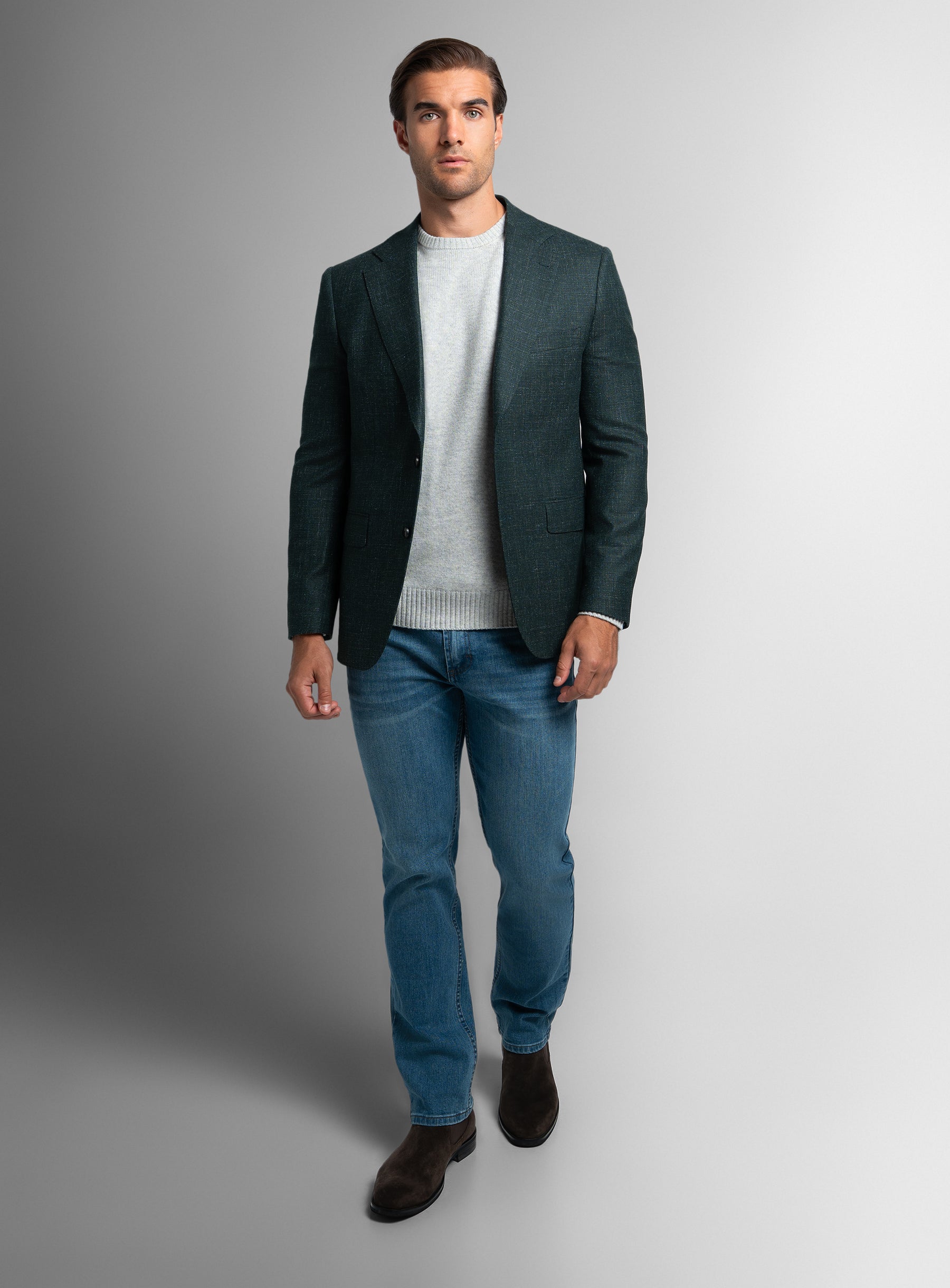 Vito Textured Green Sport Jacket