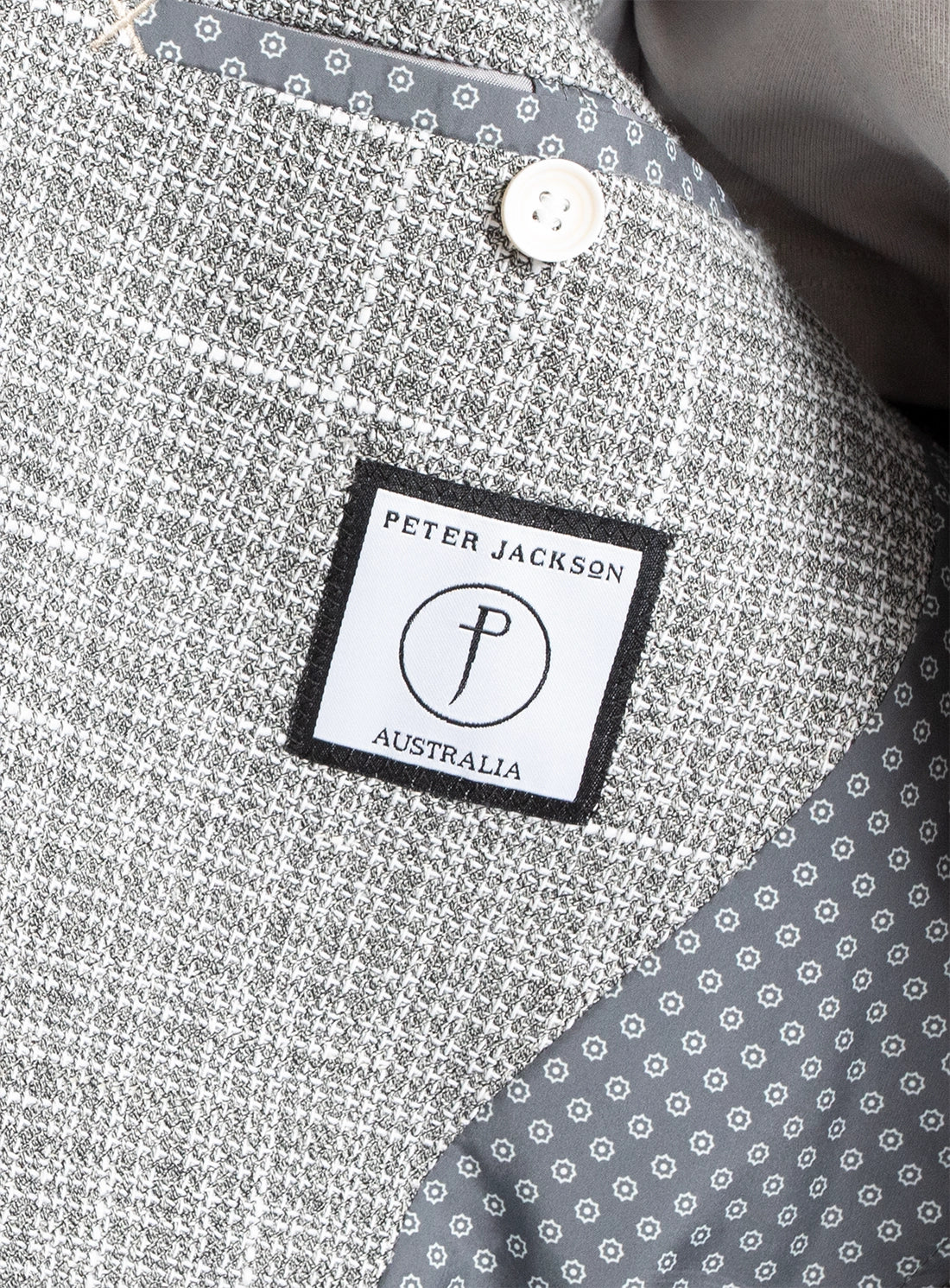 Men blazer grey wool