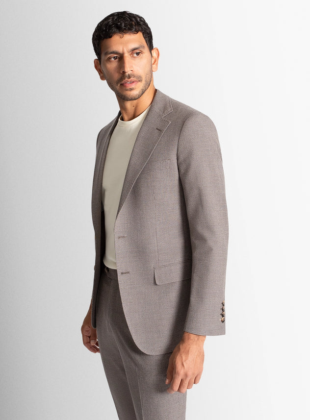 Men blazer grey wool