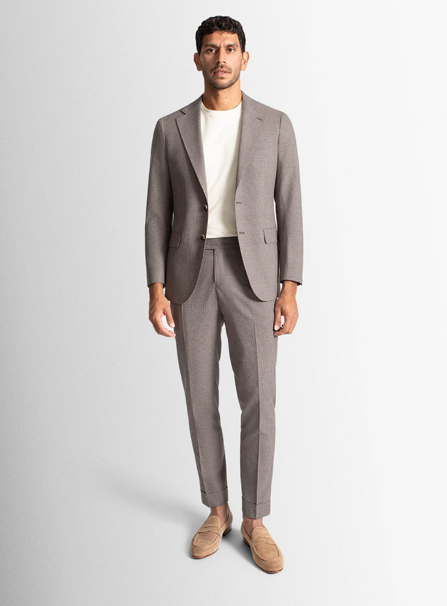 Men blazer grey wool