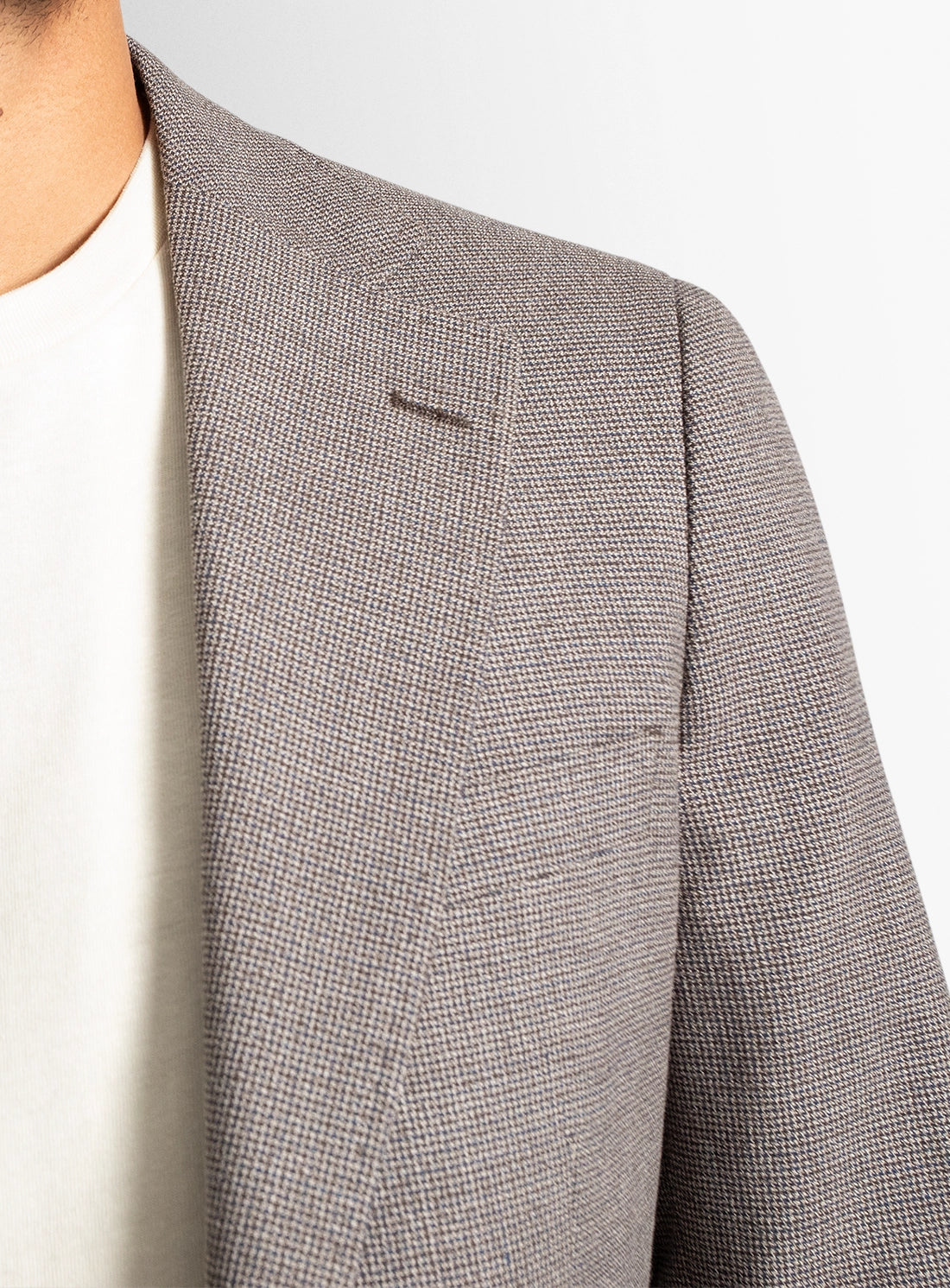 Men blazer grey wool
