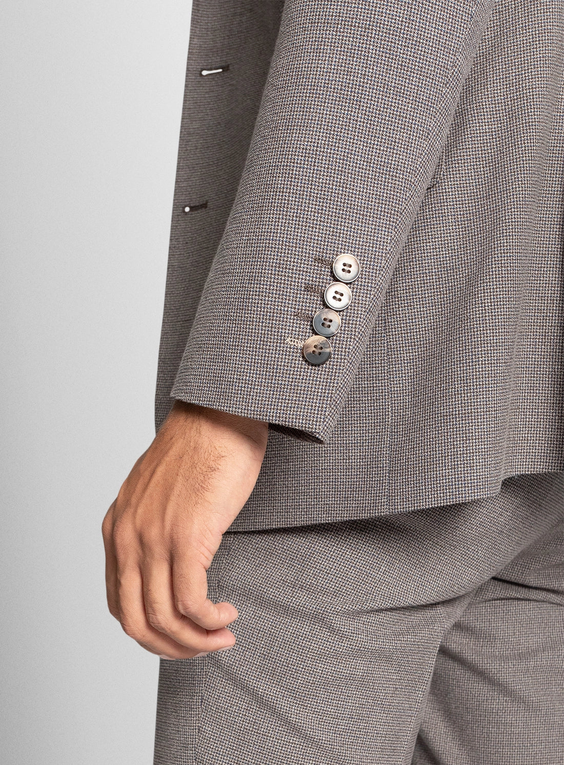 Men blazer grey wool