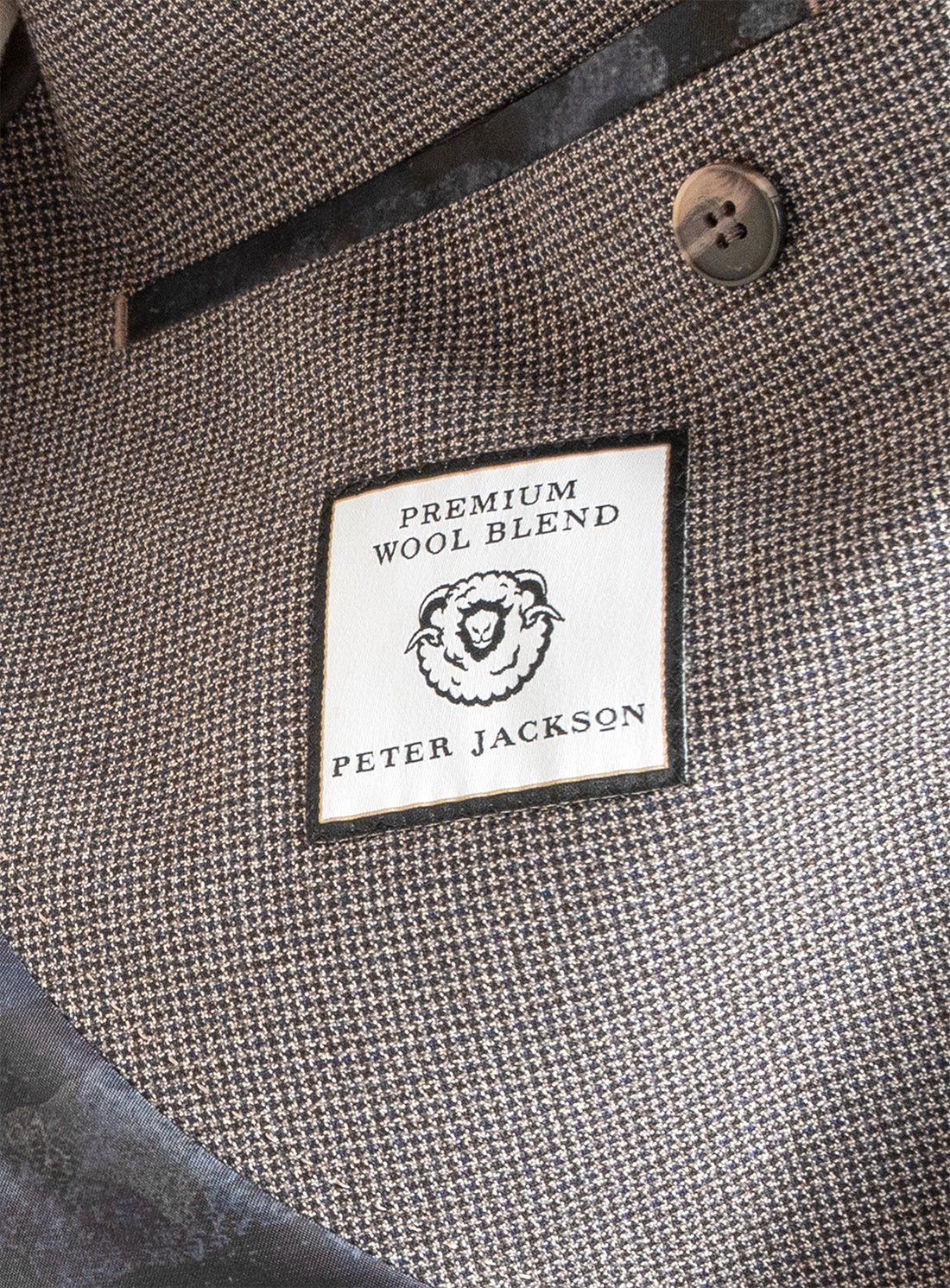 Men blazer grey wool