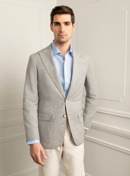 Portici Stepped Weave Grey Sport Jacket