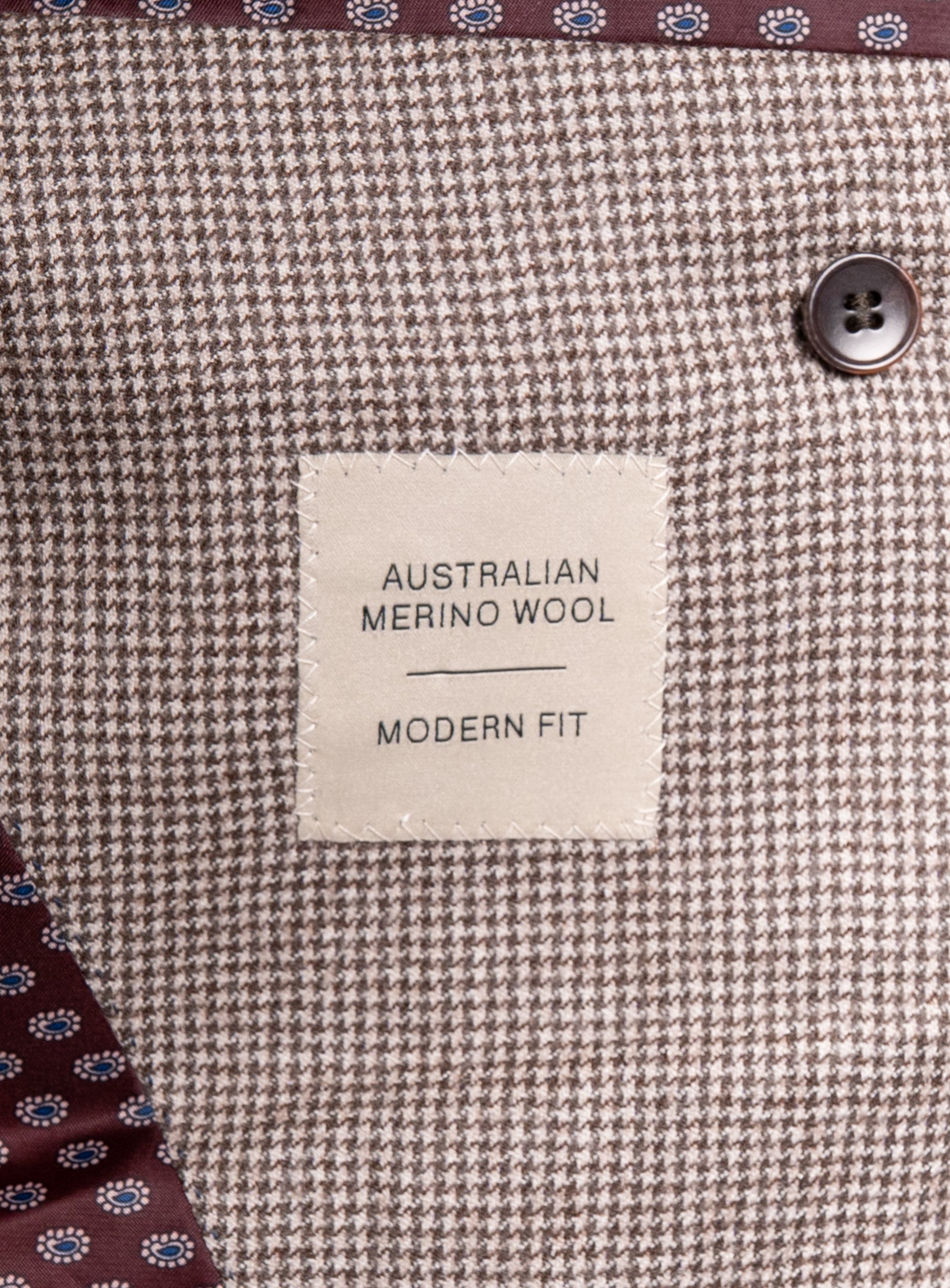 Vito Puppytooth Taupe Brown Jacket