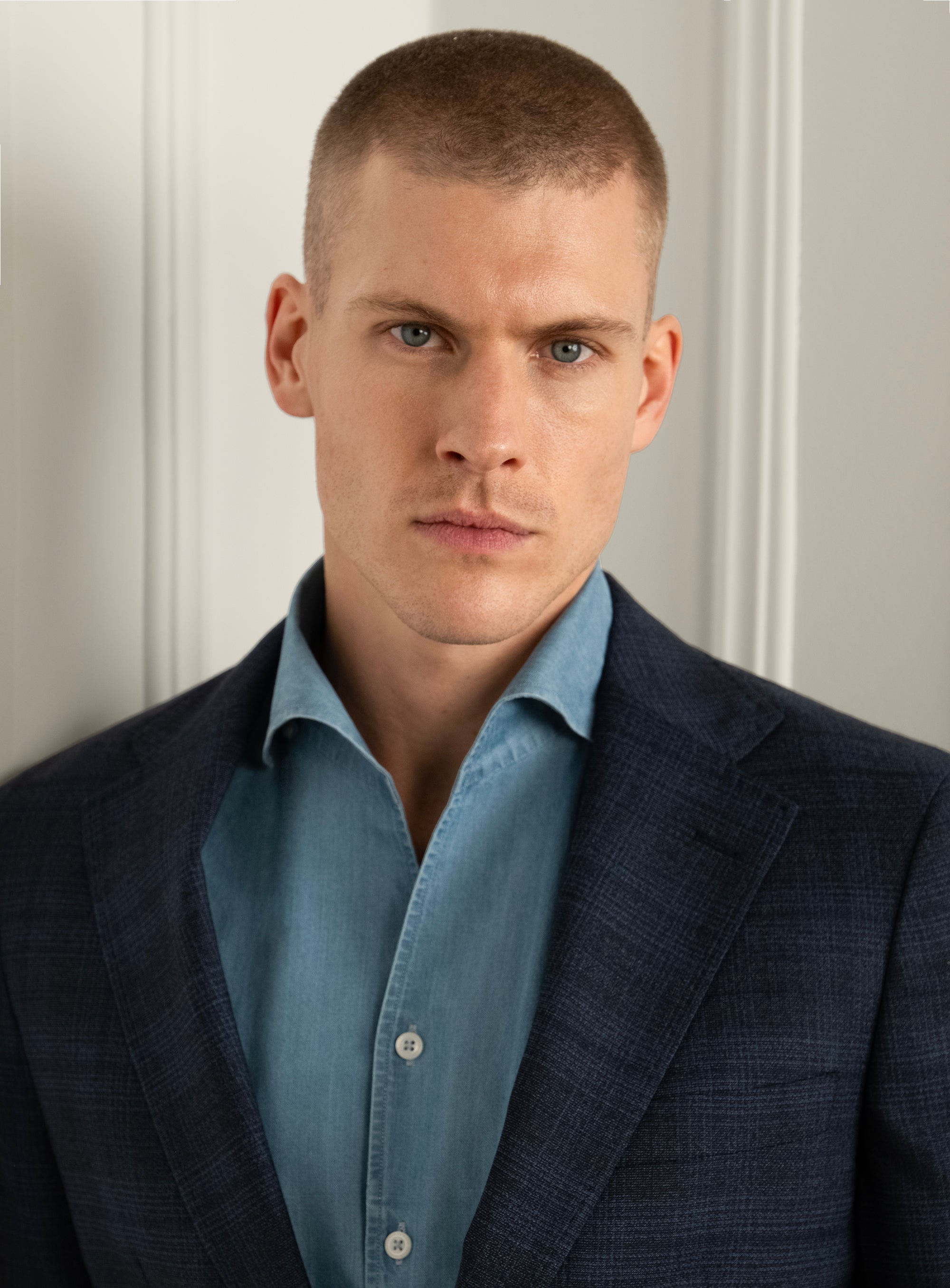 Vitale Navy Plaid Sport Jacket