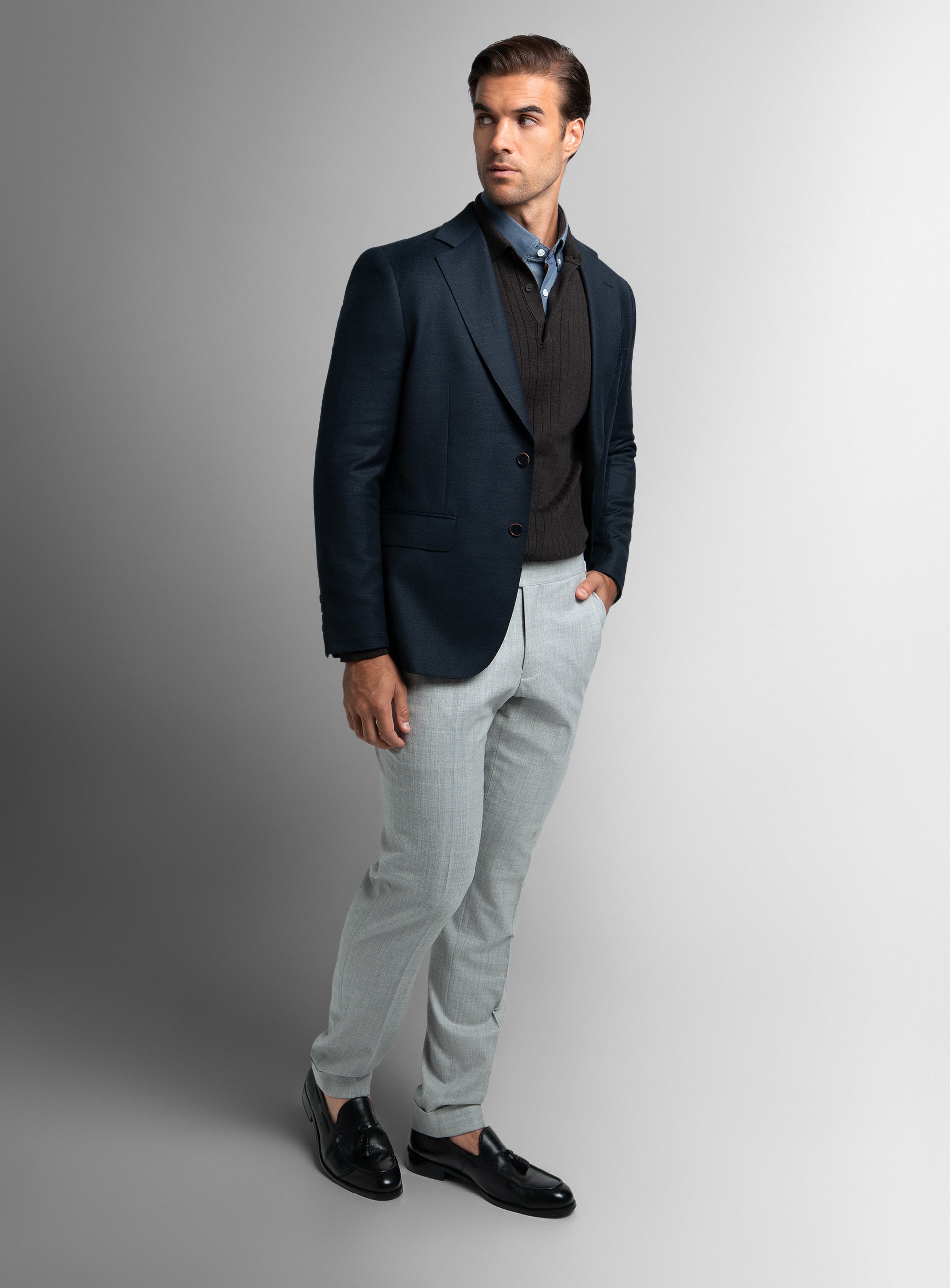 Vito Micro Navy Sport Jacket