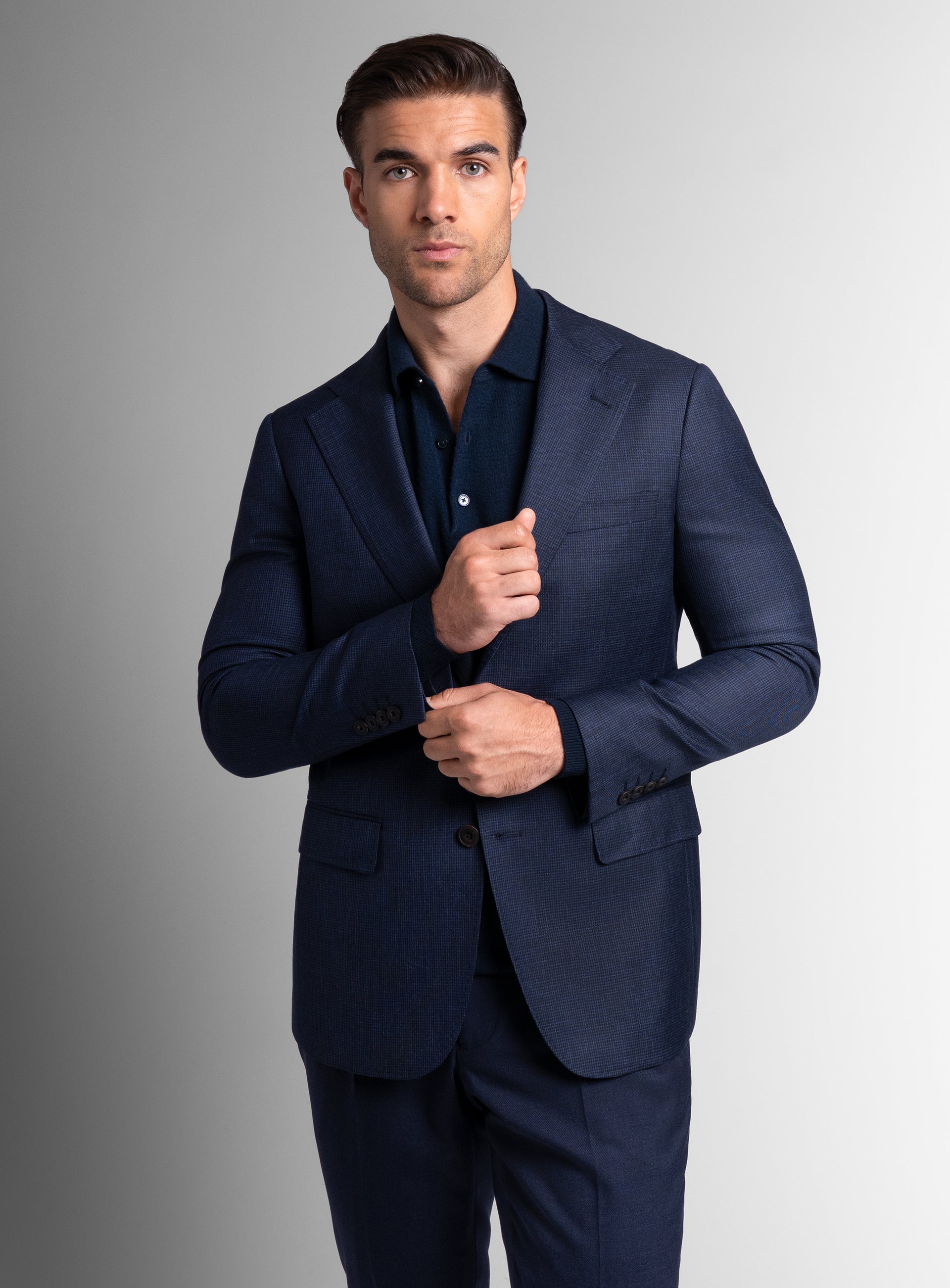 The Vitale Puppytooth Navy Sport Jacket