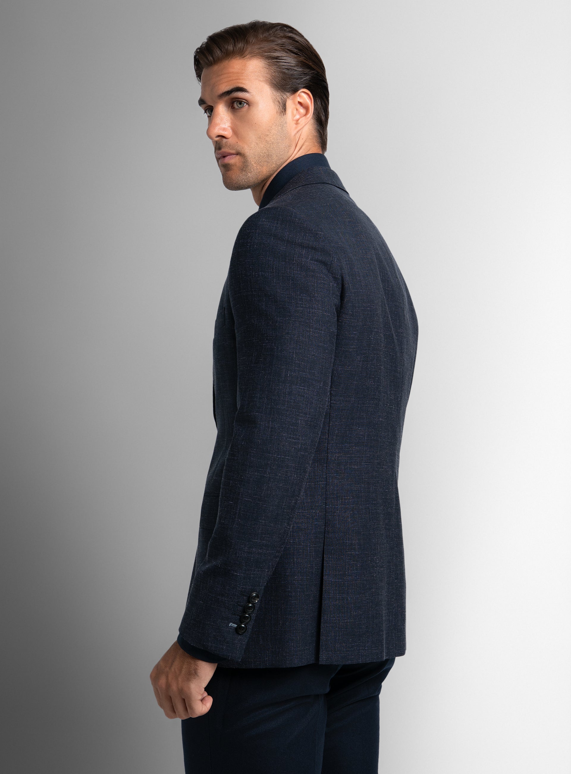 Vito Basketweave Navy Sport Jacket