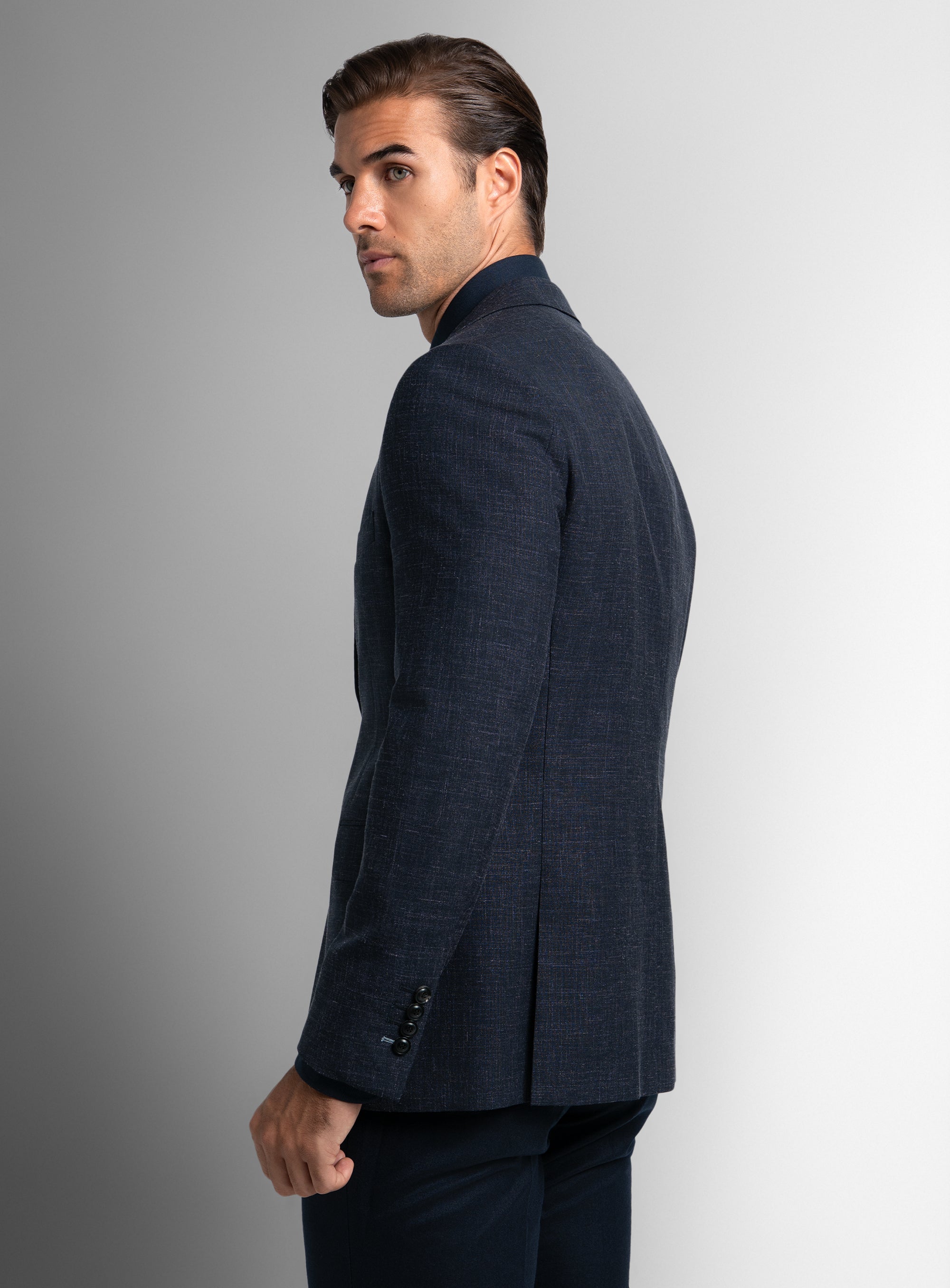 Vito Basketweave Navy Sport Jacket