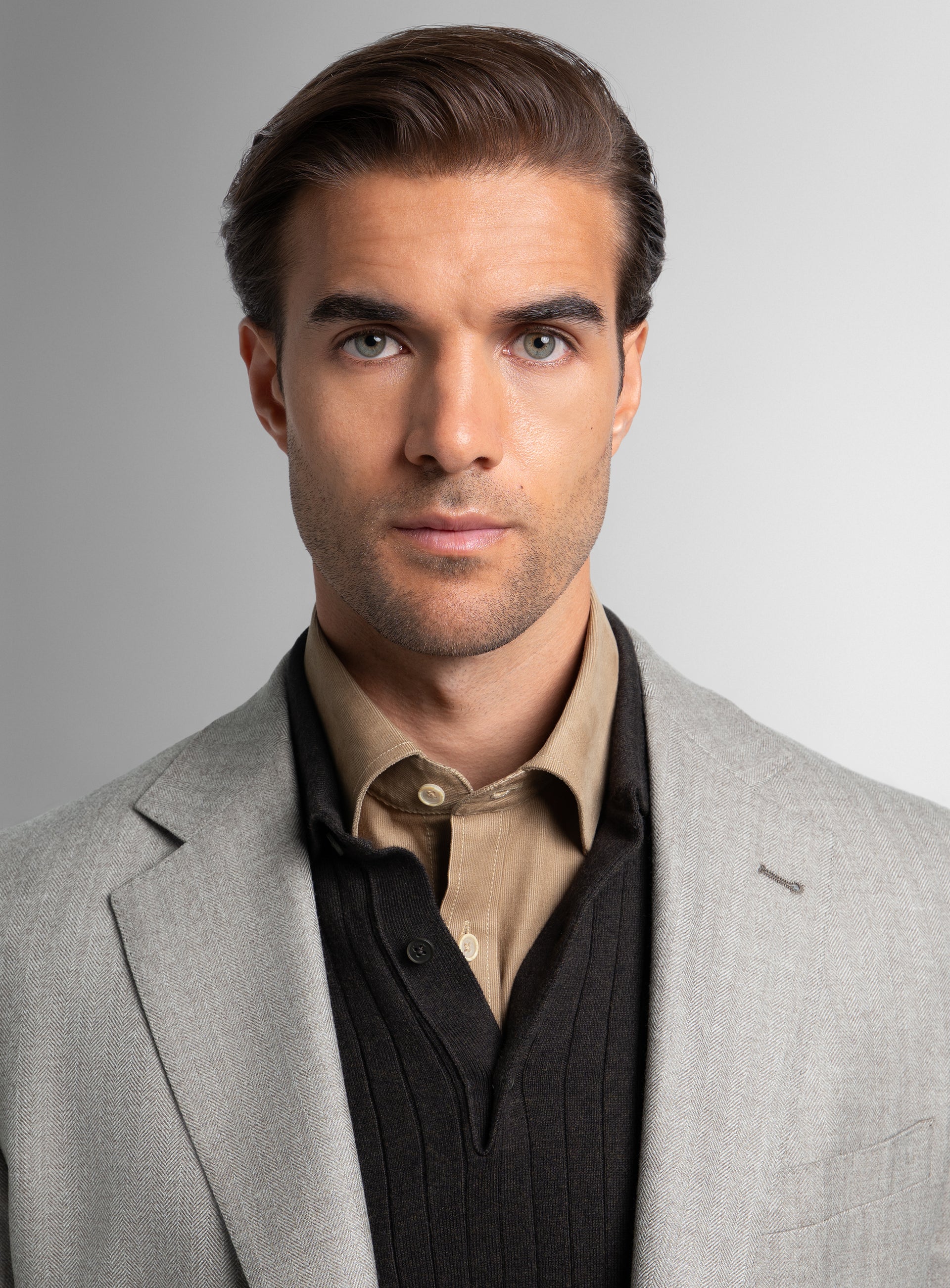 Vito Herringbone Taupe Sport Jacket