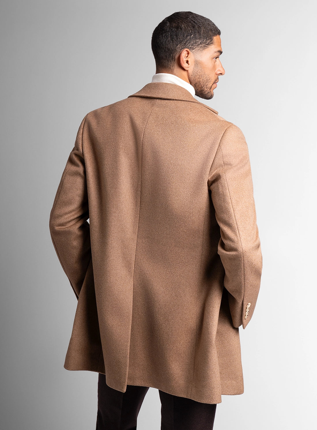 Signature Wool Pile Camel Brown Coat