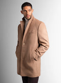 Signature Wool Pile Camel Brown Coat