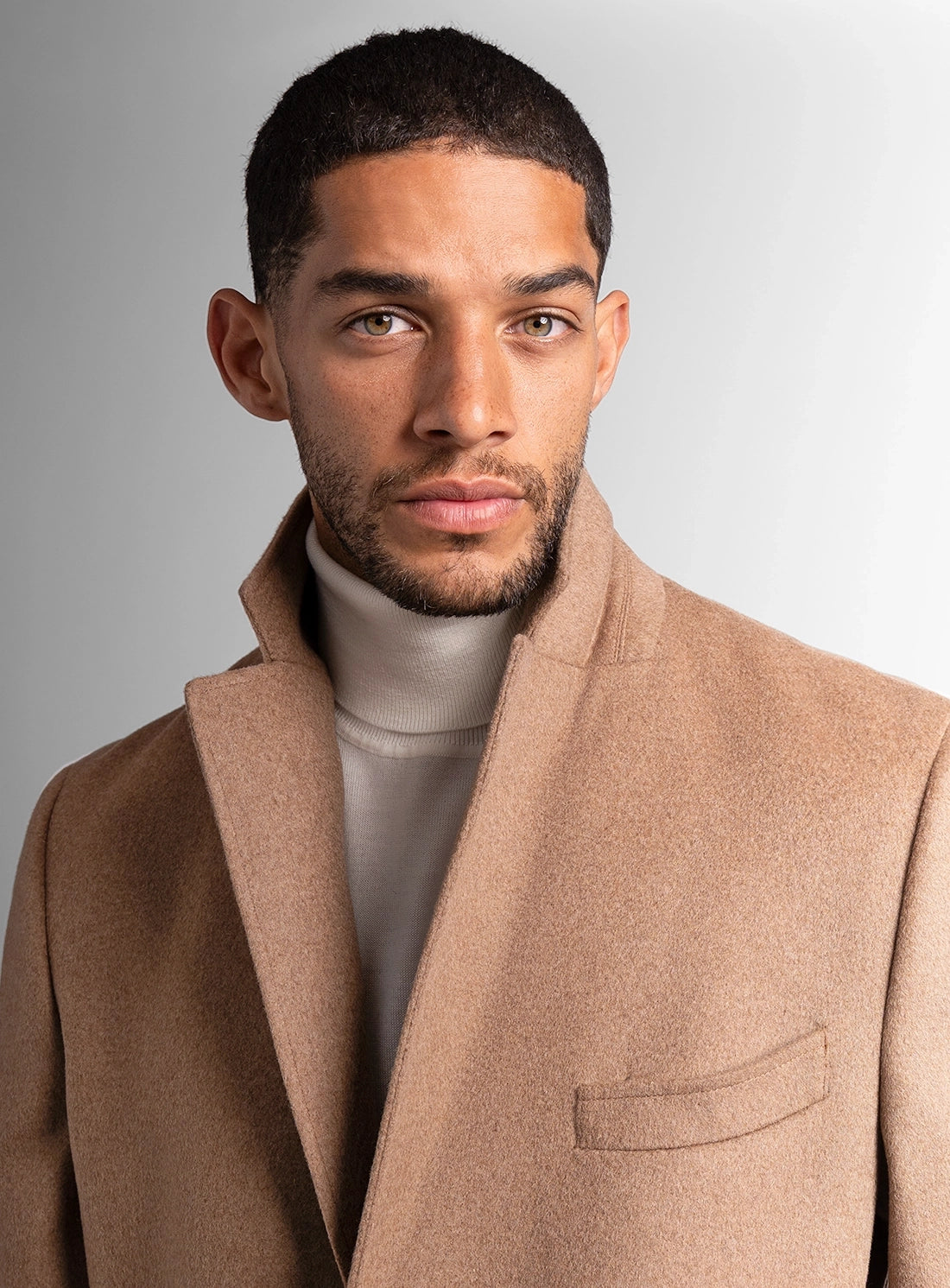 Signature Wool Pile Camel Brown Coat