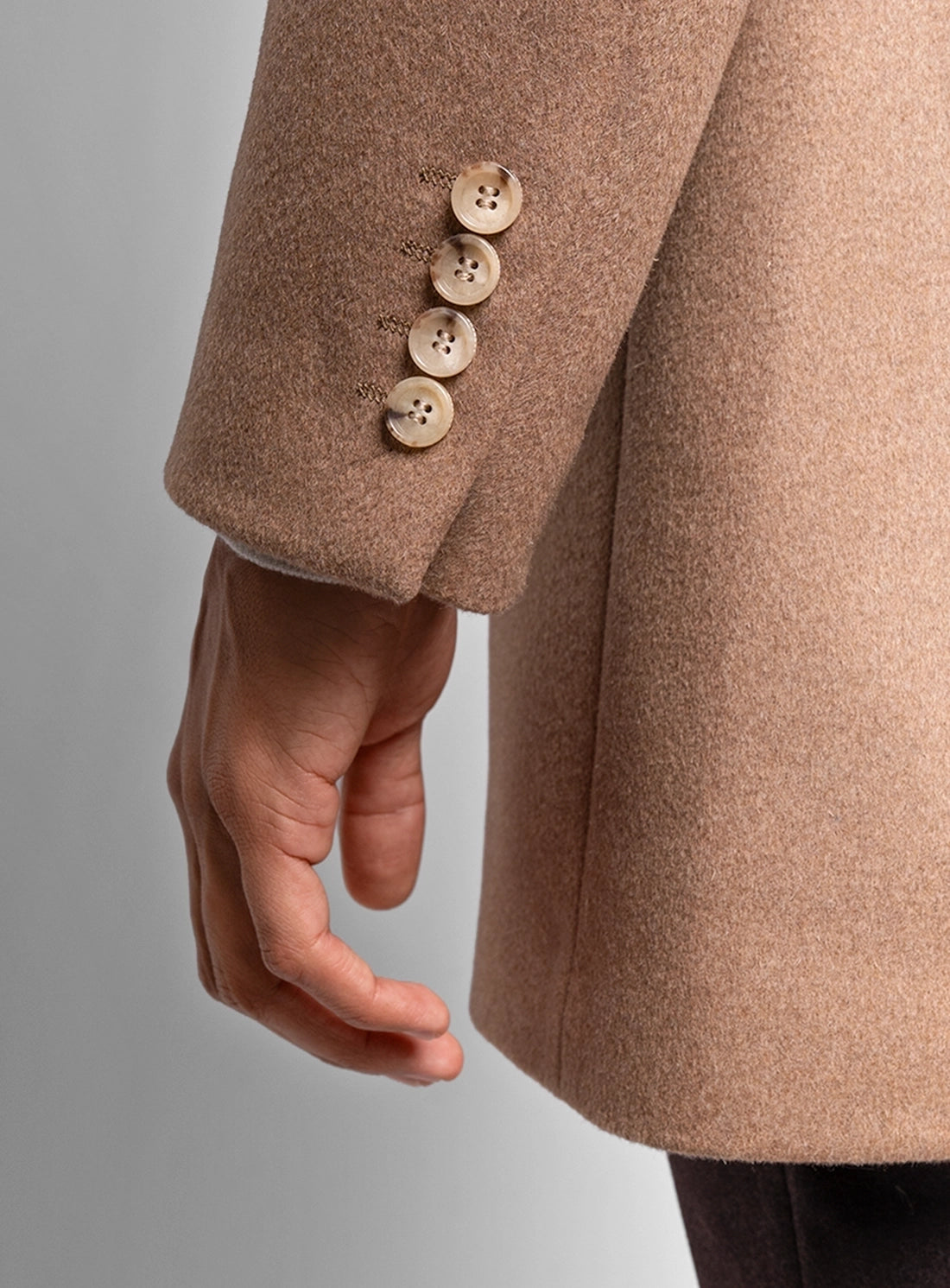 Signature Wool Pile Camel Brown Coat