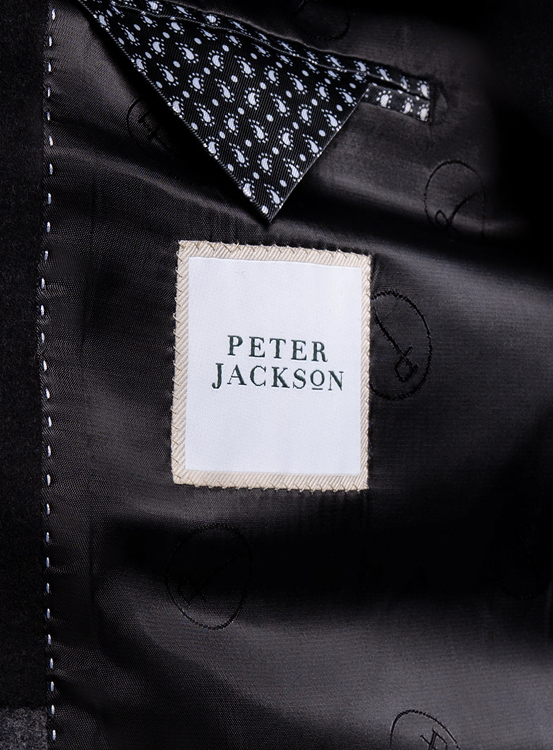 Signature Wool Pile Black Coat