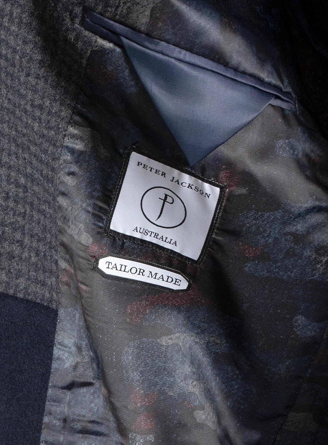 Men coat grey wool