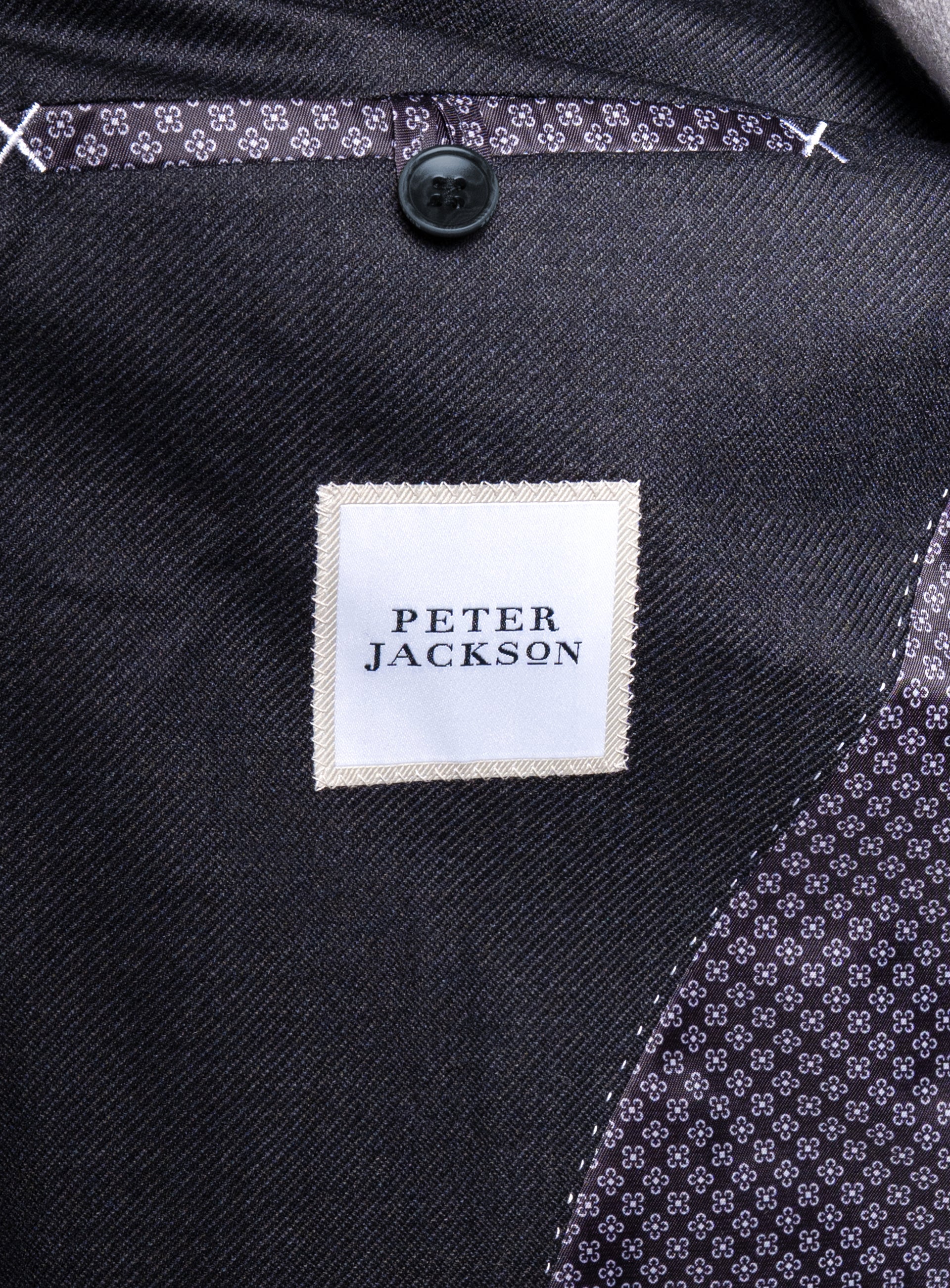 Picture of the "Peter Jackson" logo on the Vito Twill Black Jacket