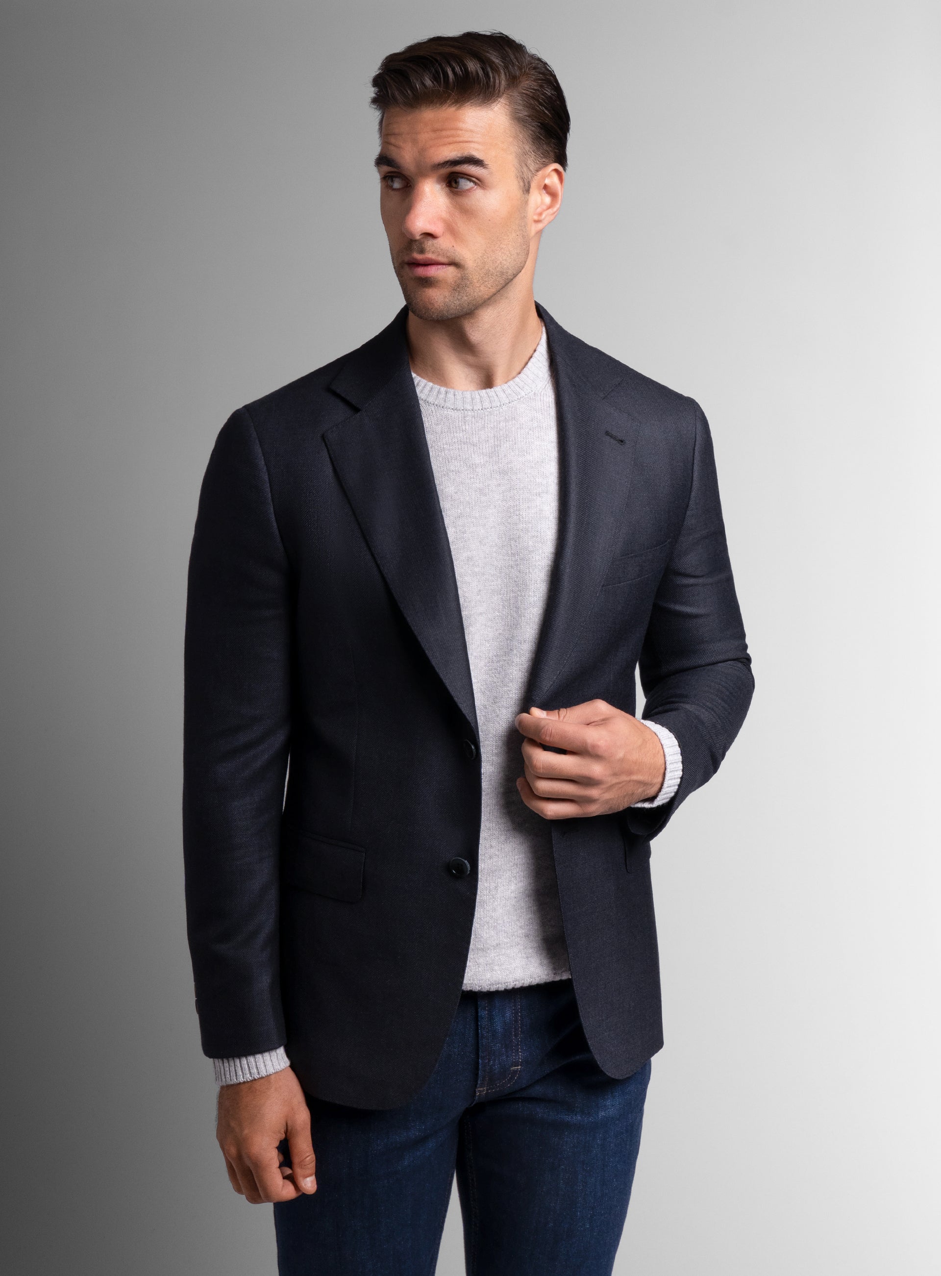 Picture of the Vito Twill Black Jacket