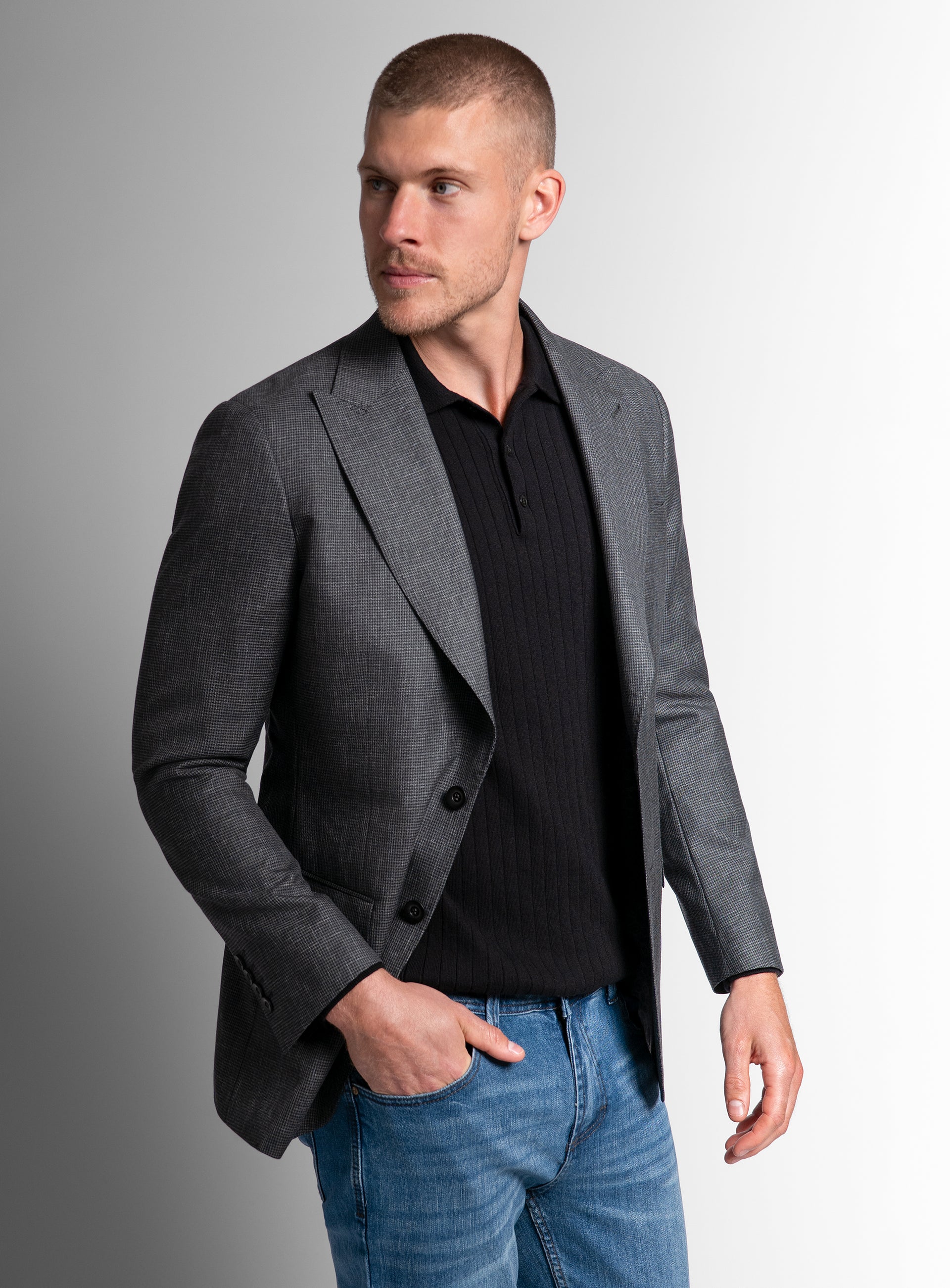 The Portici Puppytooth Green Jacket