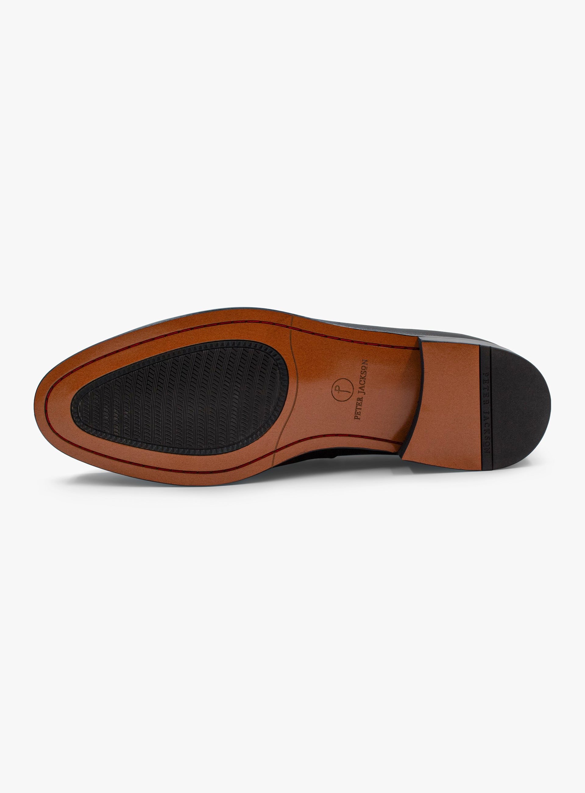 The soles on the Verdi Tassel Black Loafer