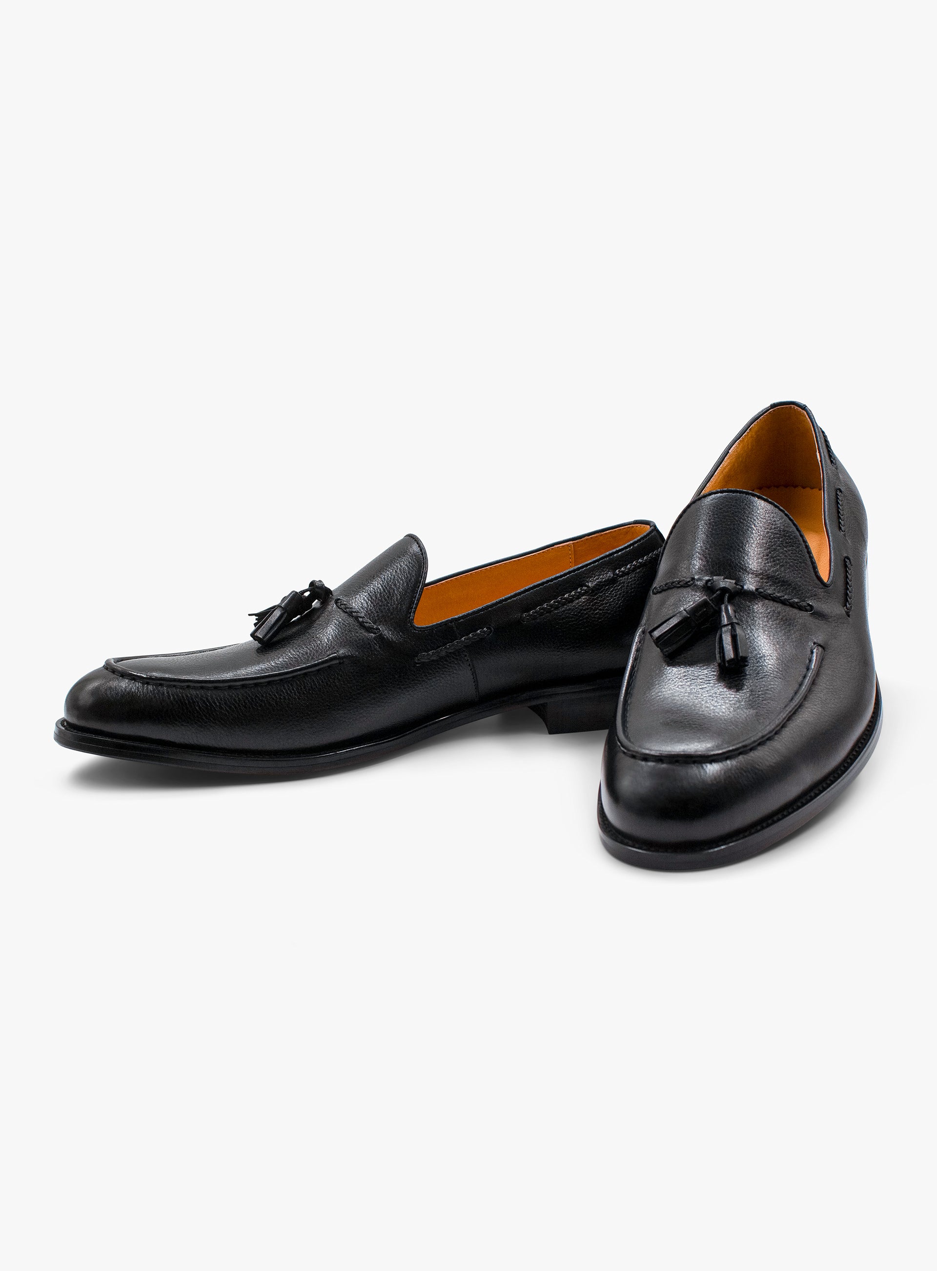 A pair of Verdi Tassel Black Loafers