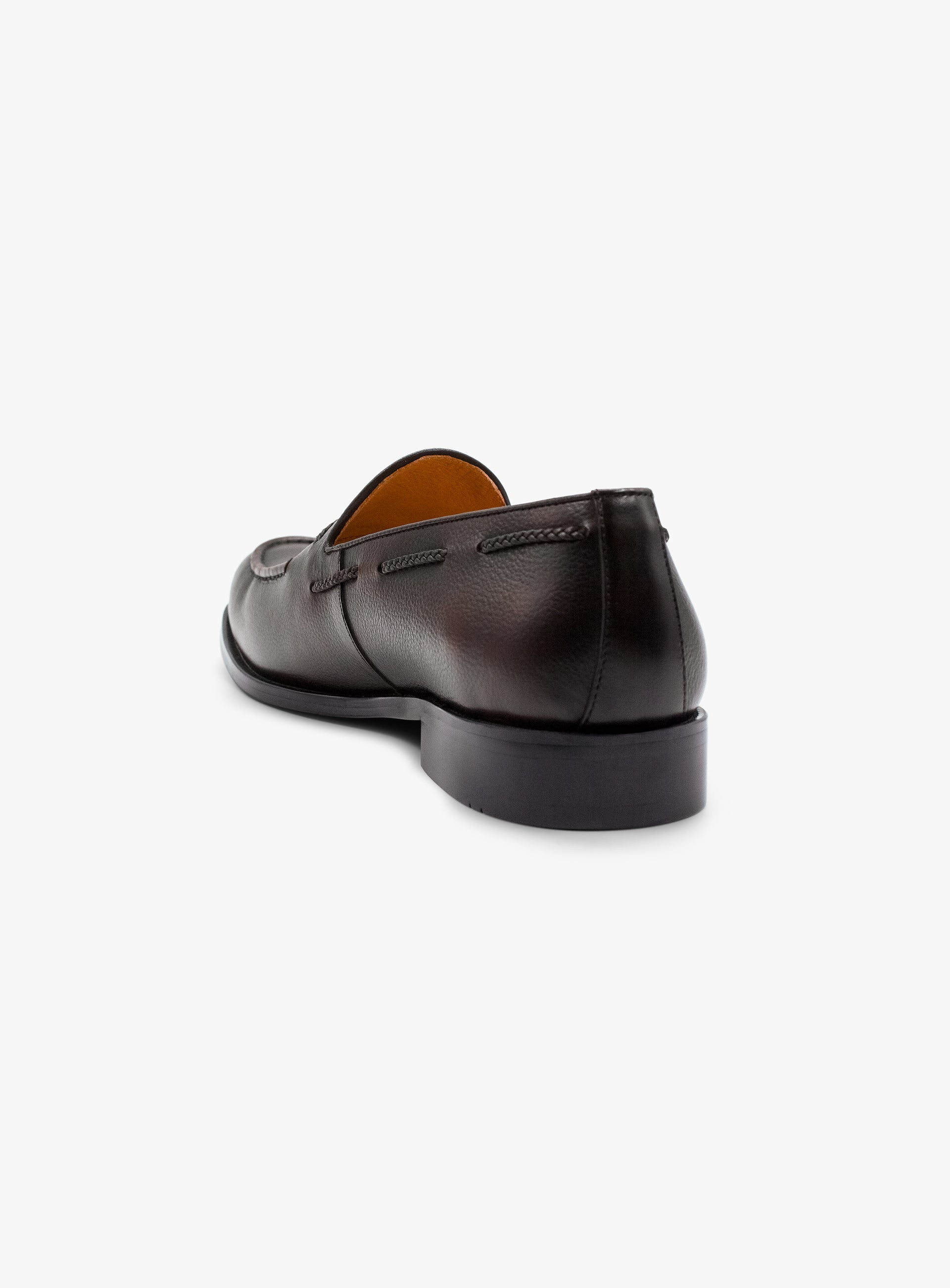 The back of the Verdi Tassel Brown Loafer