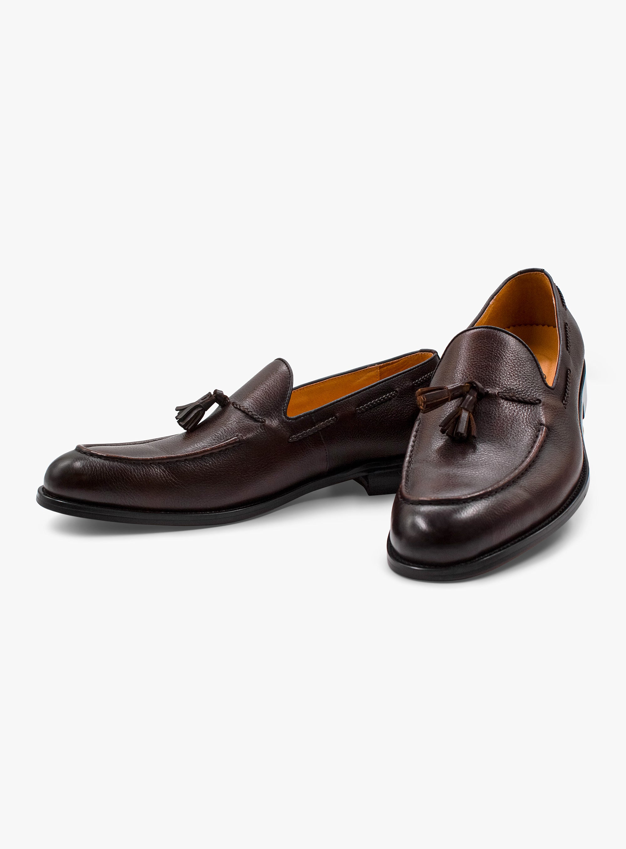 A pair of Verdi Tassel Brown Loafers