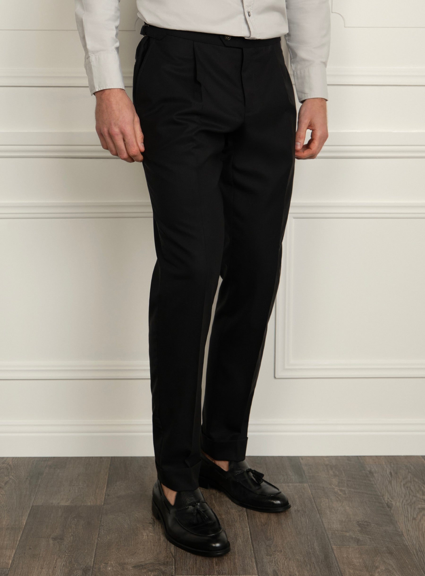 Siena Cav Twill Black Trousers