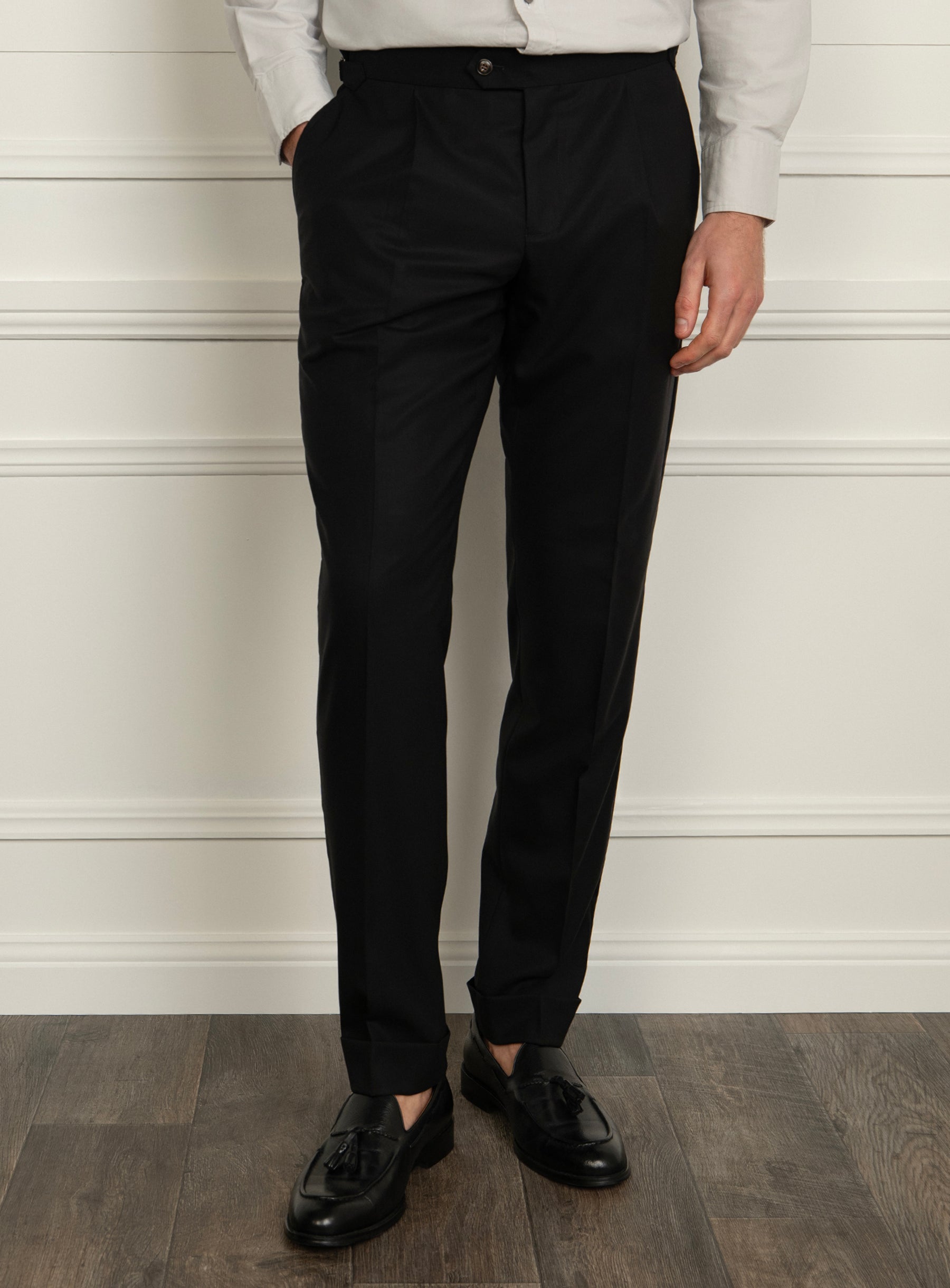 Siena Cav Twill Black Trousers