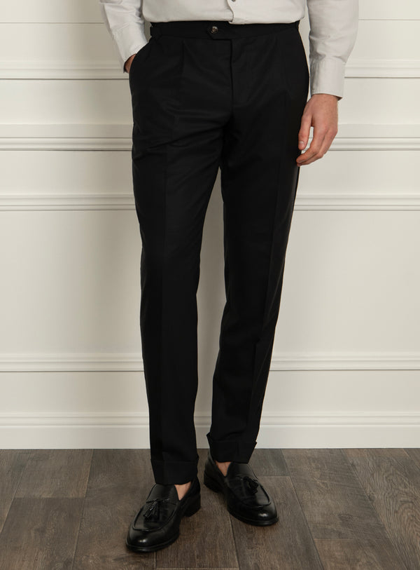 Siena Cav Twill Black Trousers