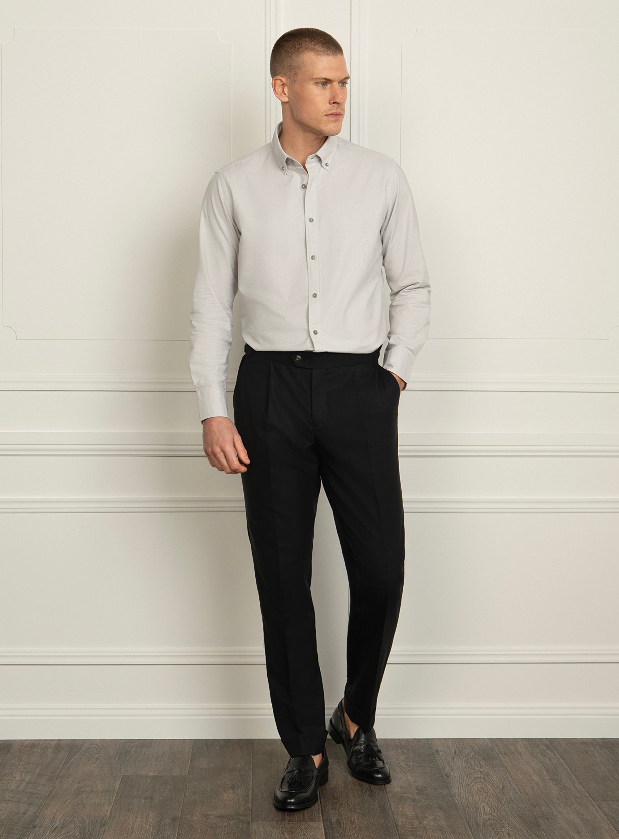 Siena Cav Twill Black Trousers