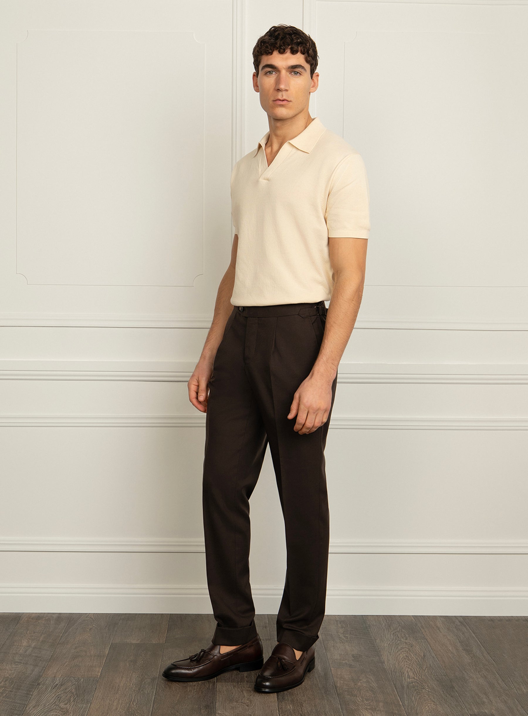 Siena Cav Twill Brown Trousers