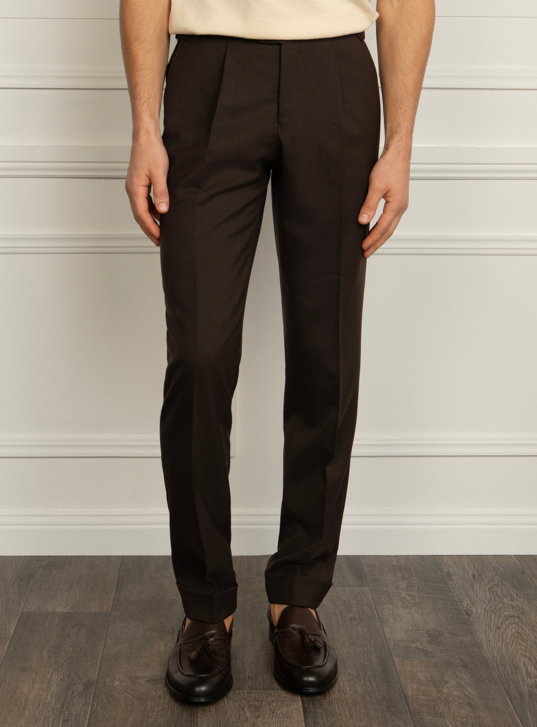 Siena Cav Twill Brown Trousers