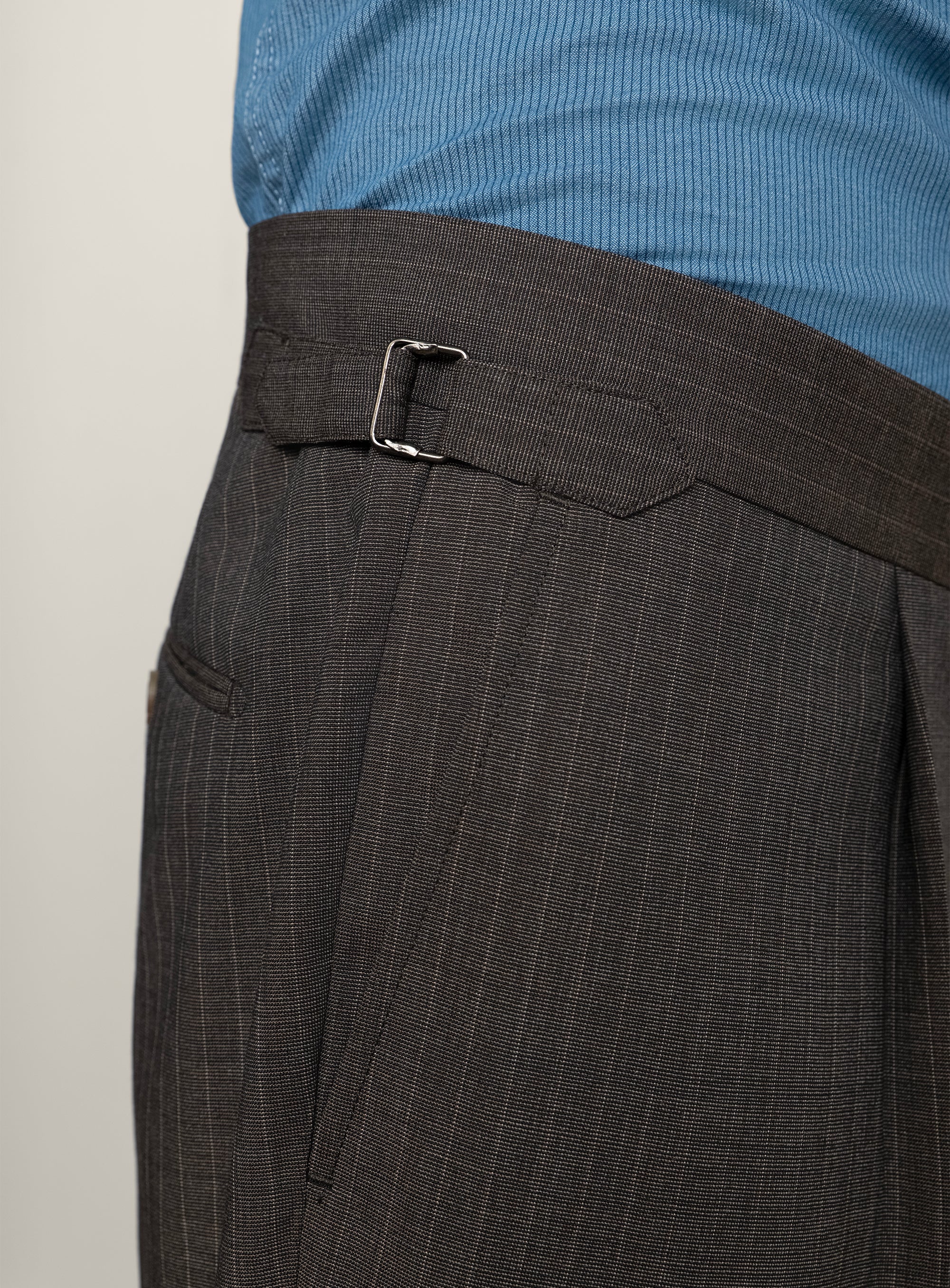 Siena Chocolate Brown Pinstripe Trousers