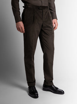Sienna Corduroy Olive Green Trousers