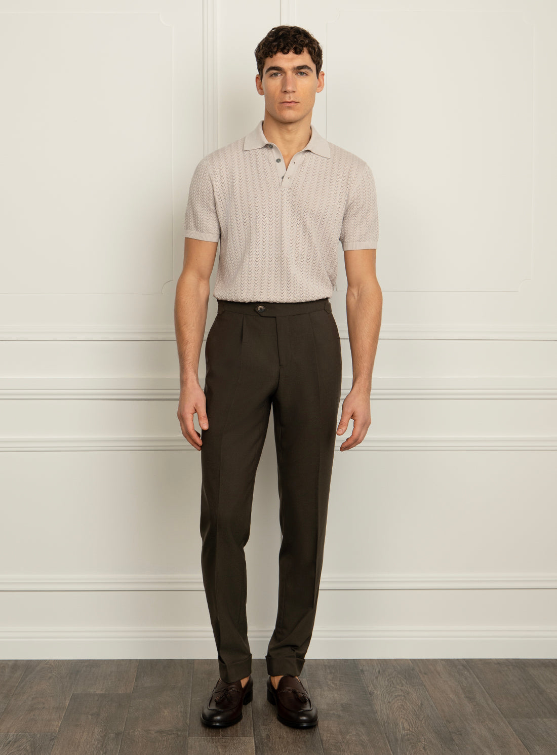 Siena Cav Twill Olive Green Trousers