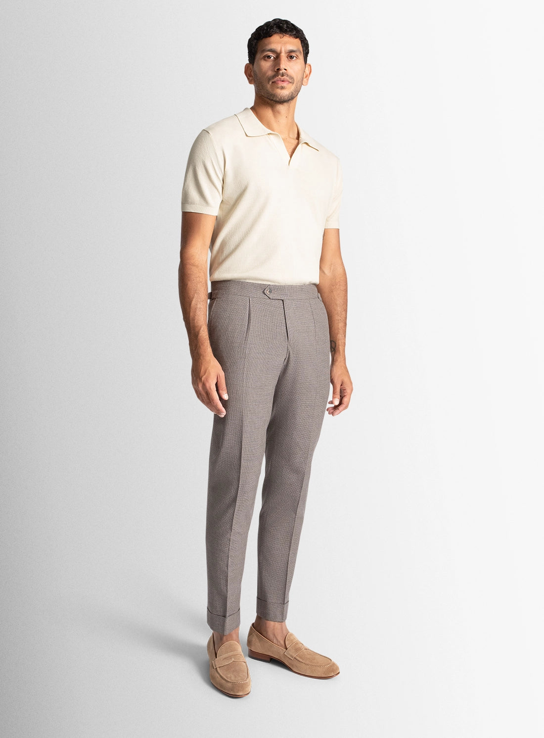 Mens pants grey wool