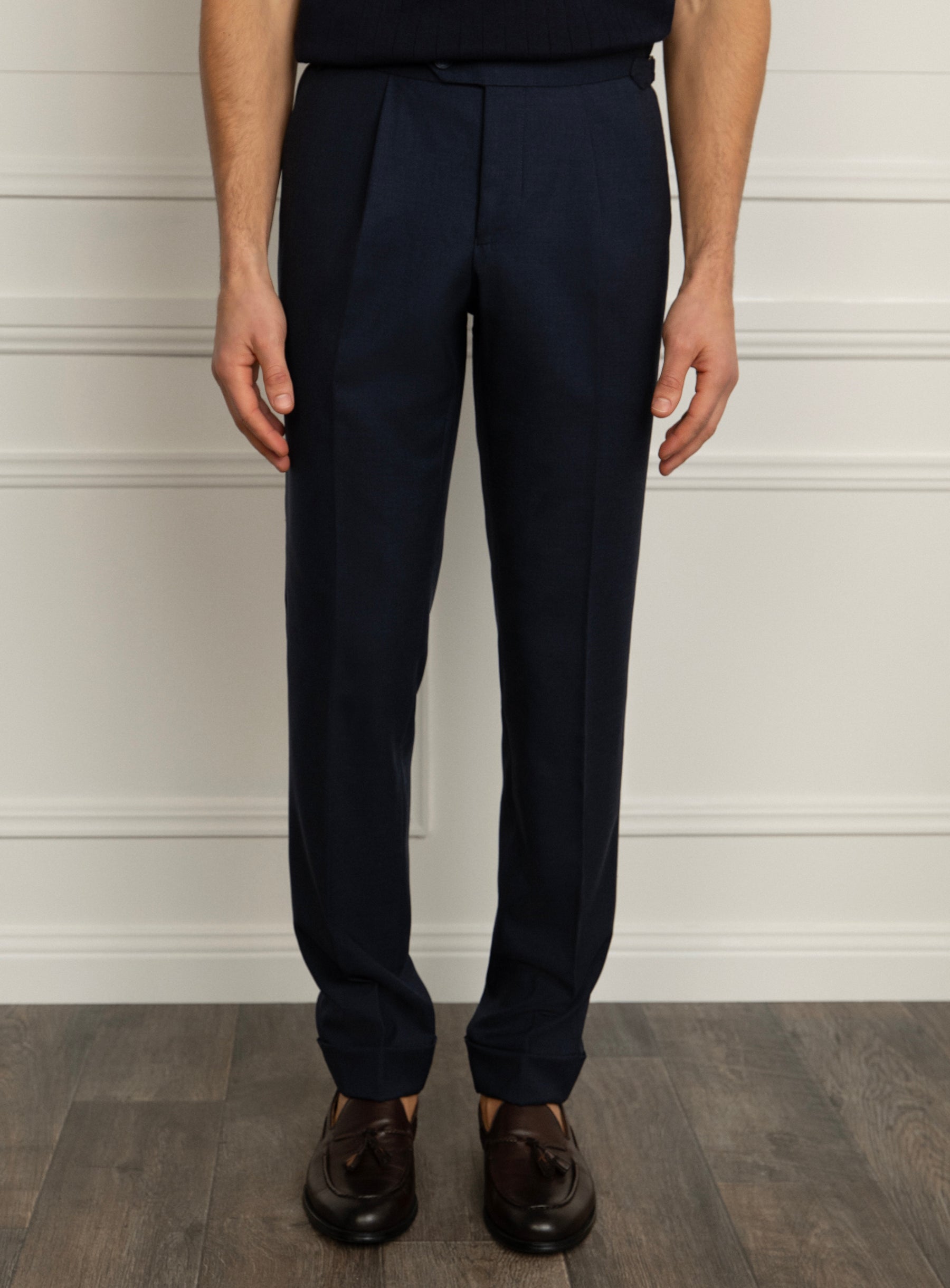 Siena Cav Twill Navy Trousers