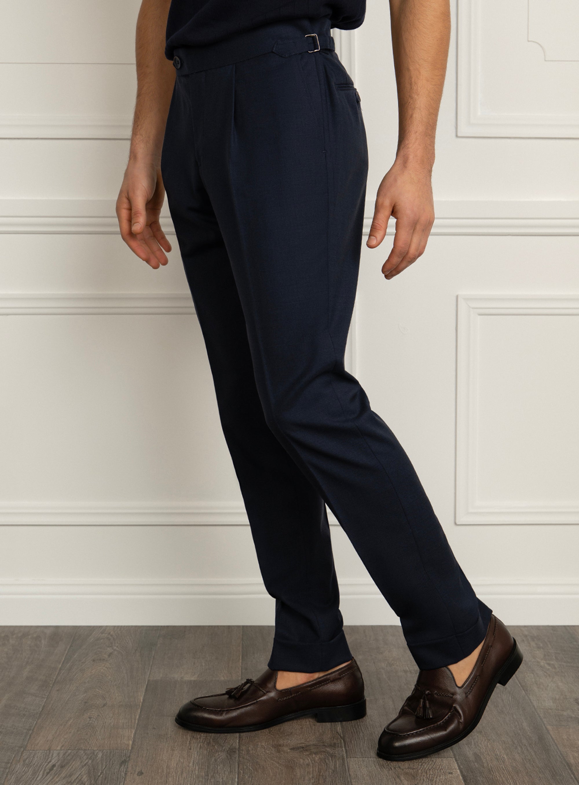 Siena Cav Twill Navy Trousers