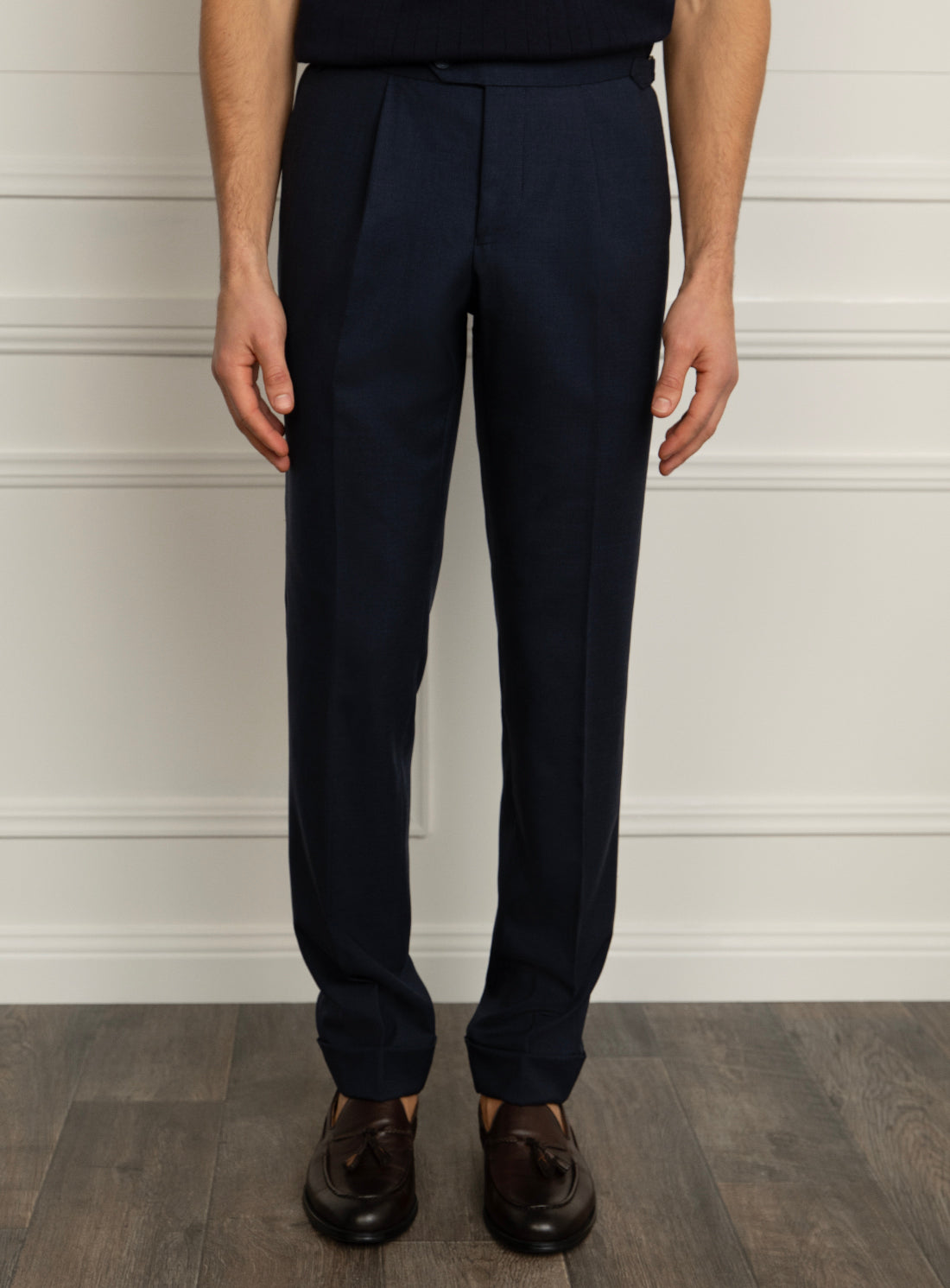 Siena Cav Twill Navy Trousers