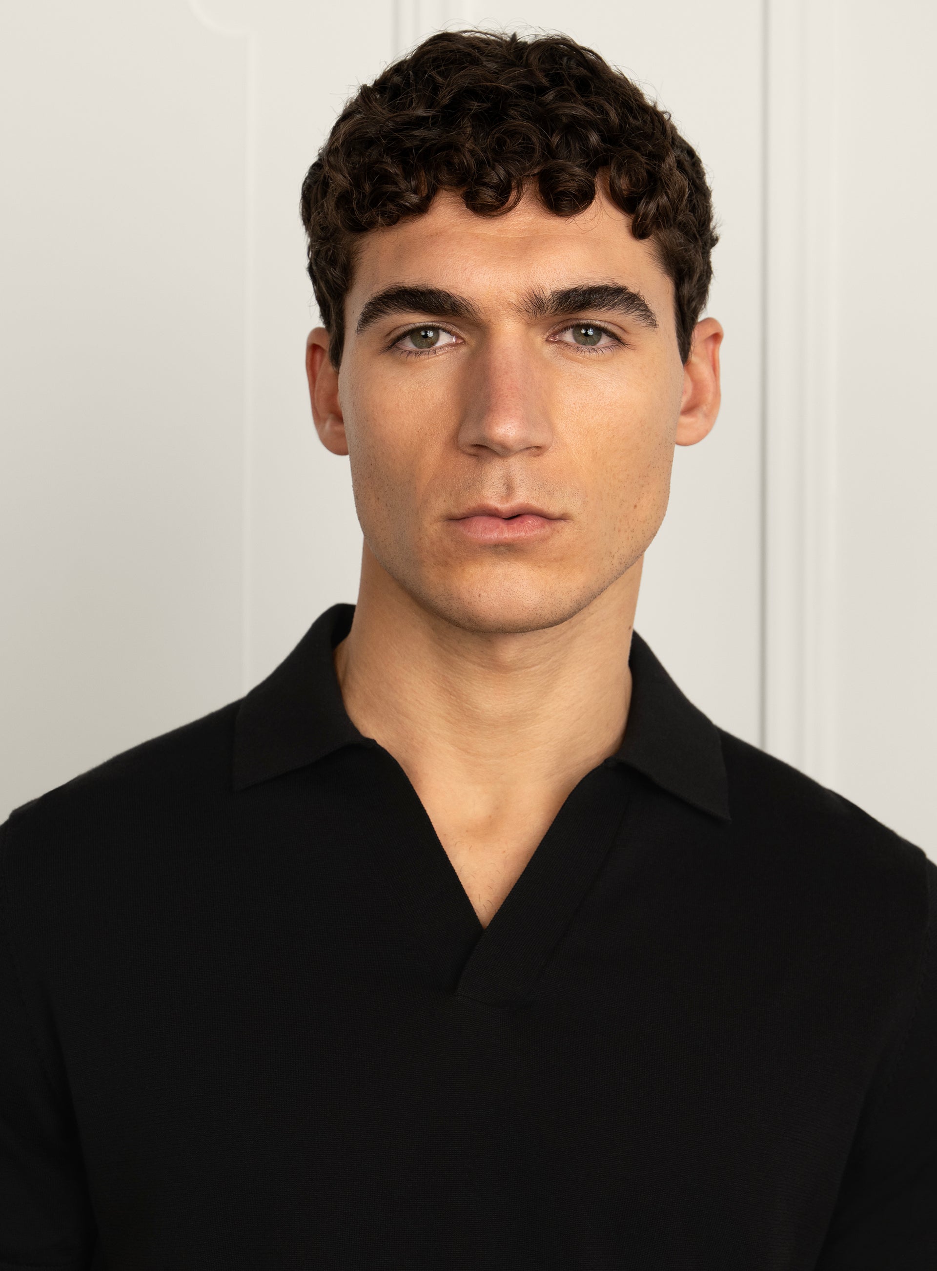 Silvio Neat Black Polo Shirt