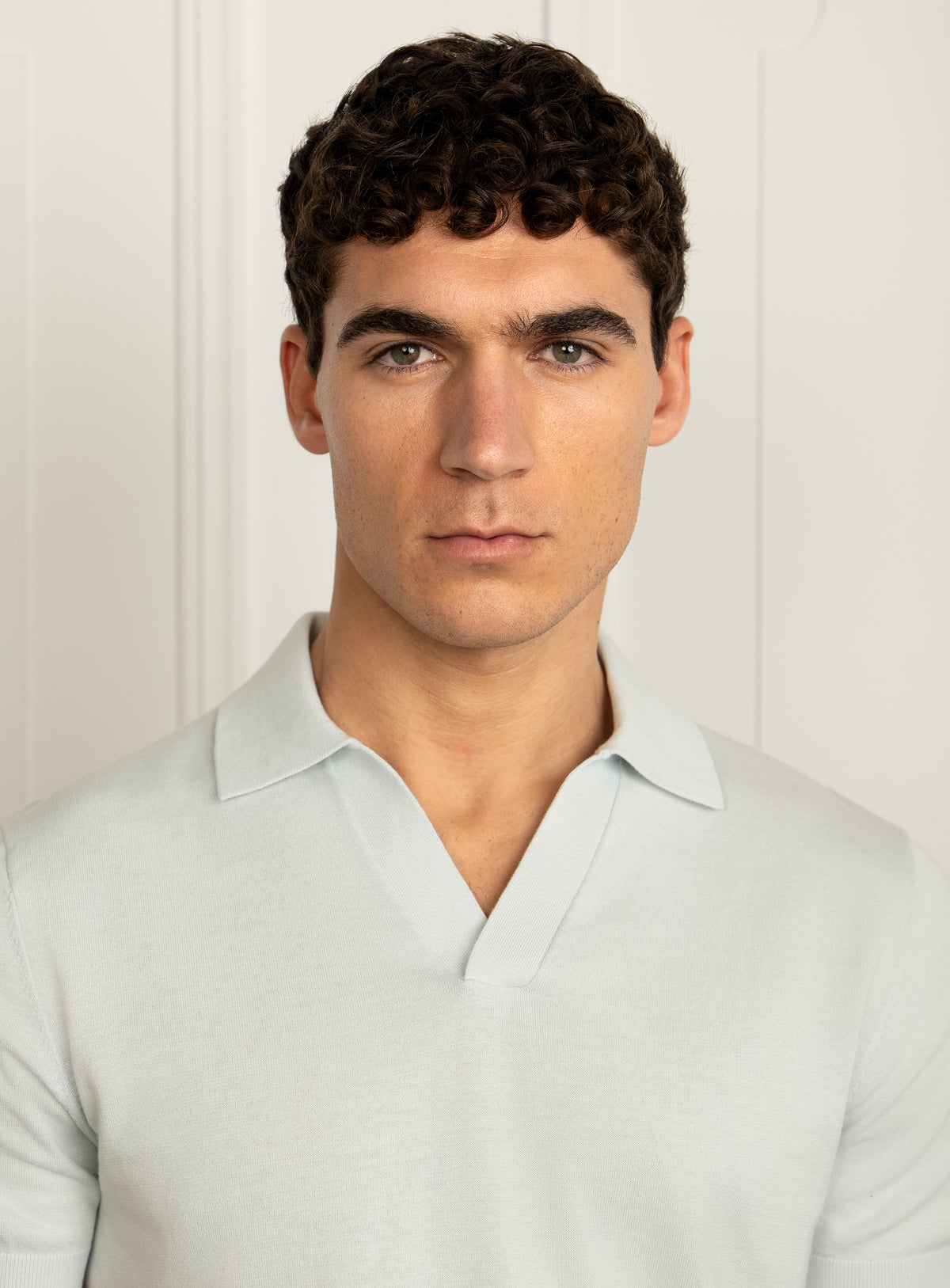Silvio Neat Sky Blue Polo Shirt